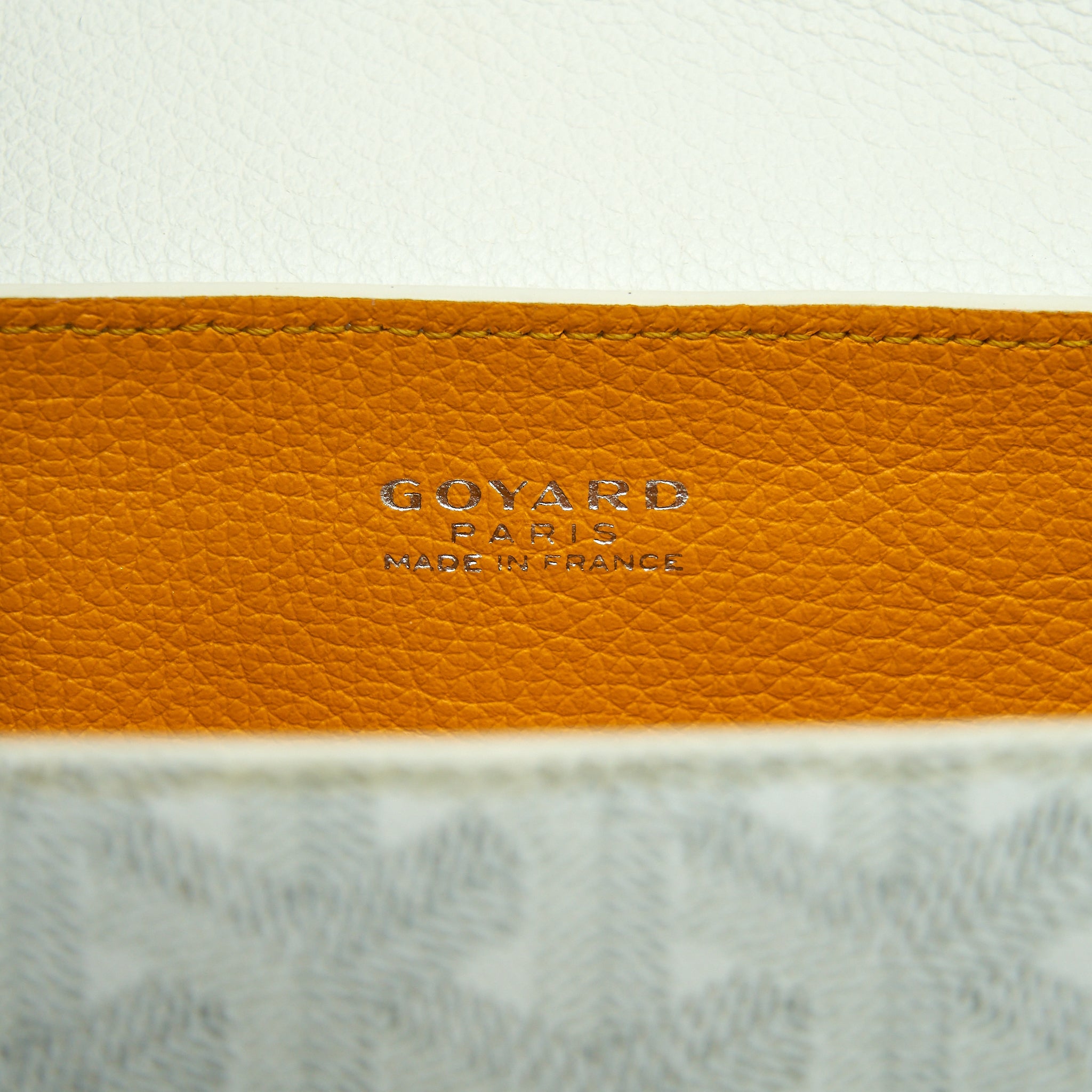GOYARD SAIGON MINI GOYARDINE CANVAS WHITE SHW