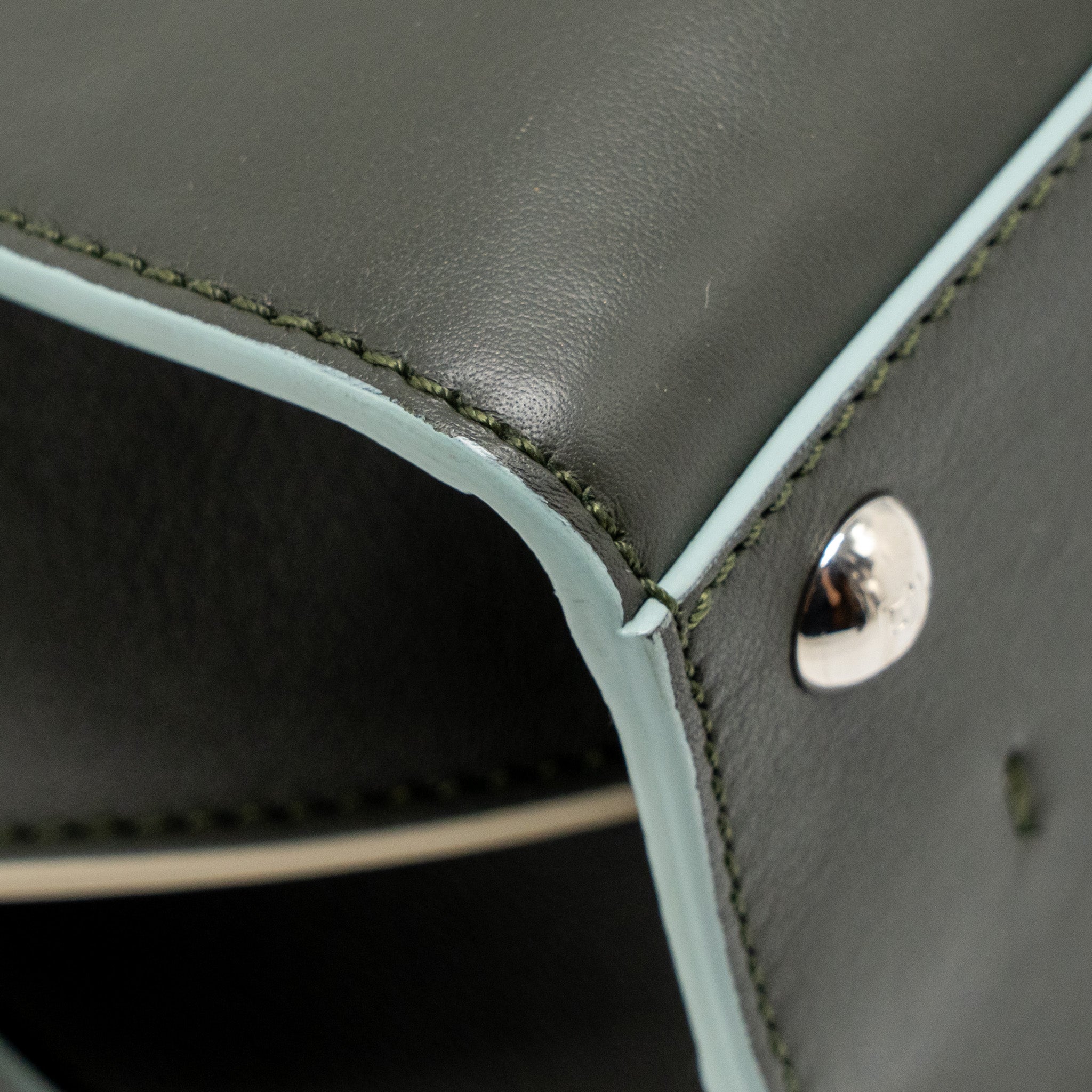 FENDI MINI 3JOURS TOTE BAG CALFSKIN DARK GREEN SHW