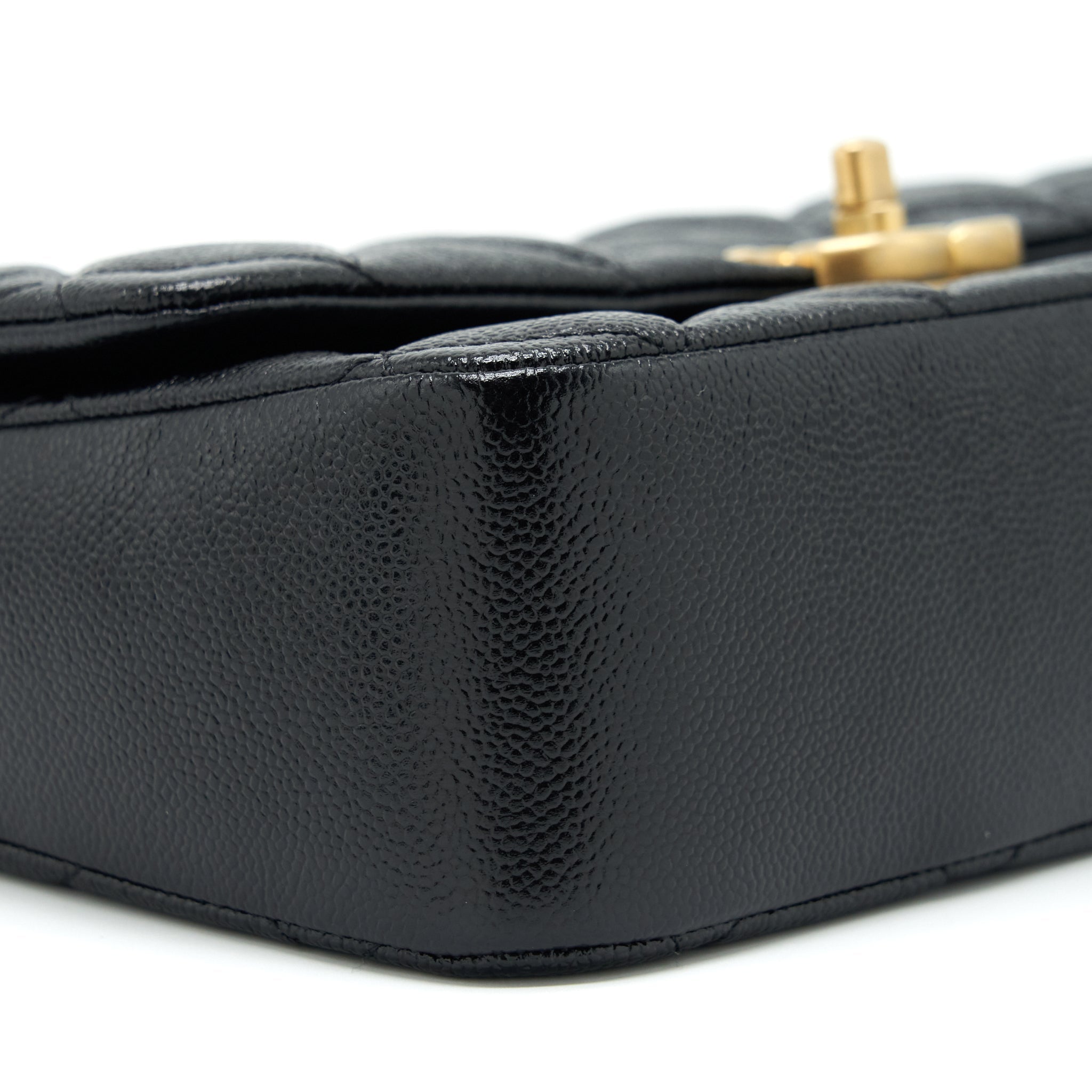 CHANEL 22P MEDIUM MELODY BAG GRAINED CALFSKIN BLACK GHW (MICROCHIP)