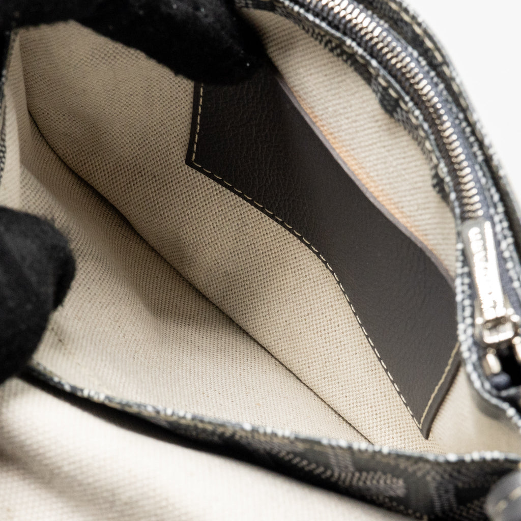 GOYARD PLUMET POCKET WALLET GOYARDINE CANVAS/CALFSKIN GREY SHW