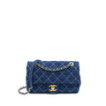 CHANEL DENIM FLAP BAG GHW