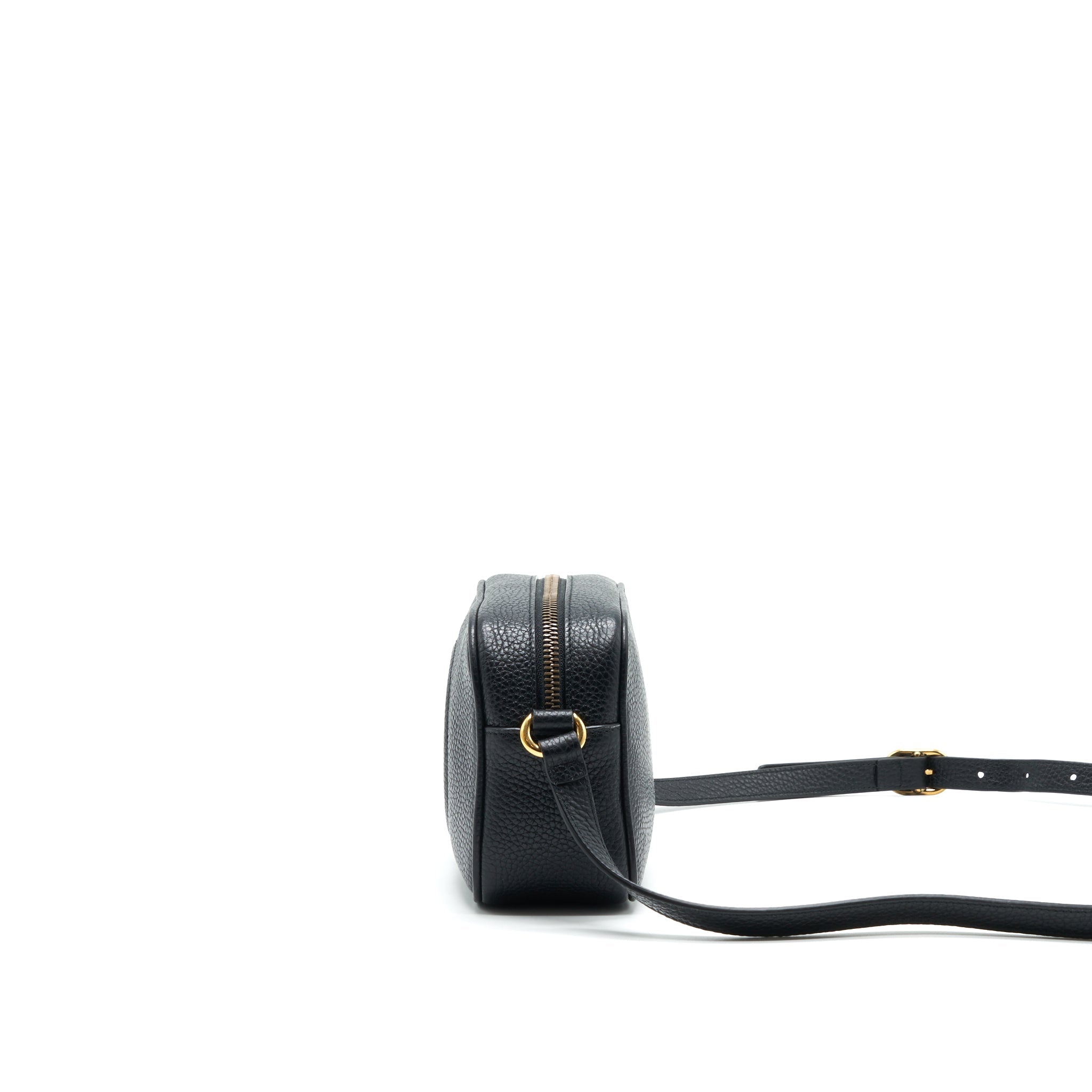 GUCCI SOHO DISCO LEATHER CROSSBODY CAMERA BAG BLACK