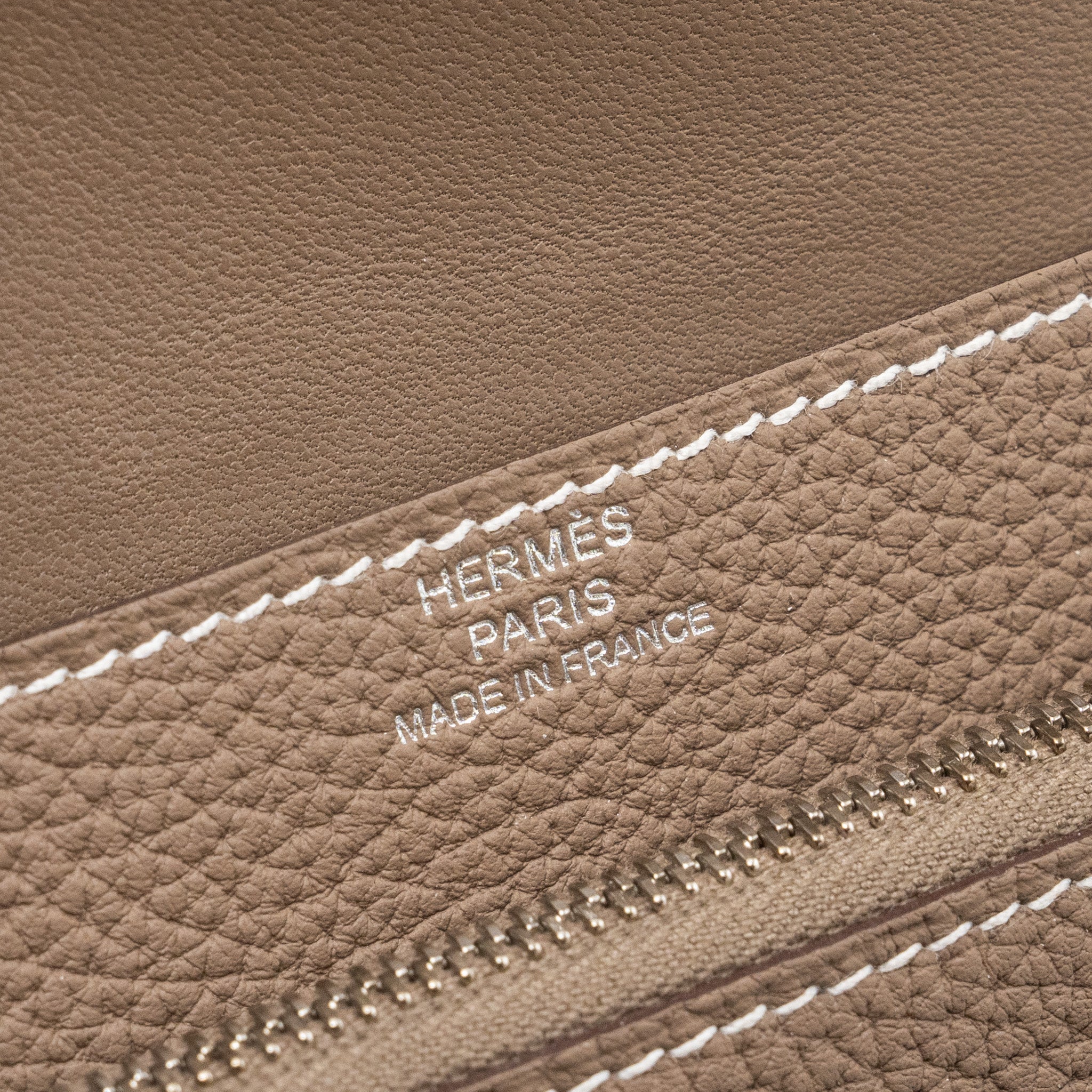HERMES DOGON COMPACT WALLET TOGO ETOUPE SHW