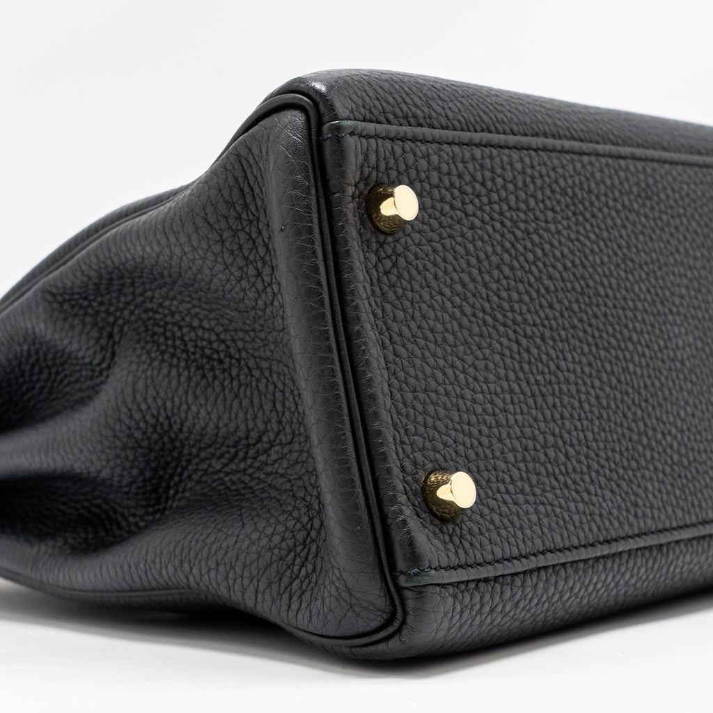 HERMES KELLY 32 TOGO BLACK GHW