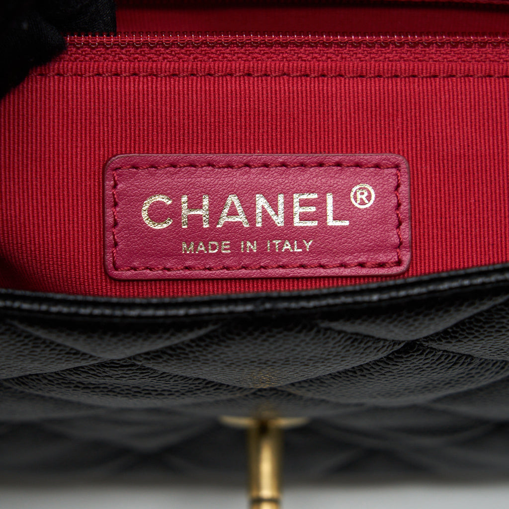 CHANEL 22P MEDIUM MELODY BAG GRAINED CALFSKIN BLACK GHW (MICROCHIP)