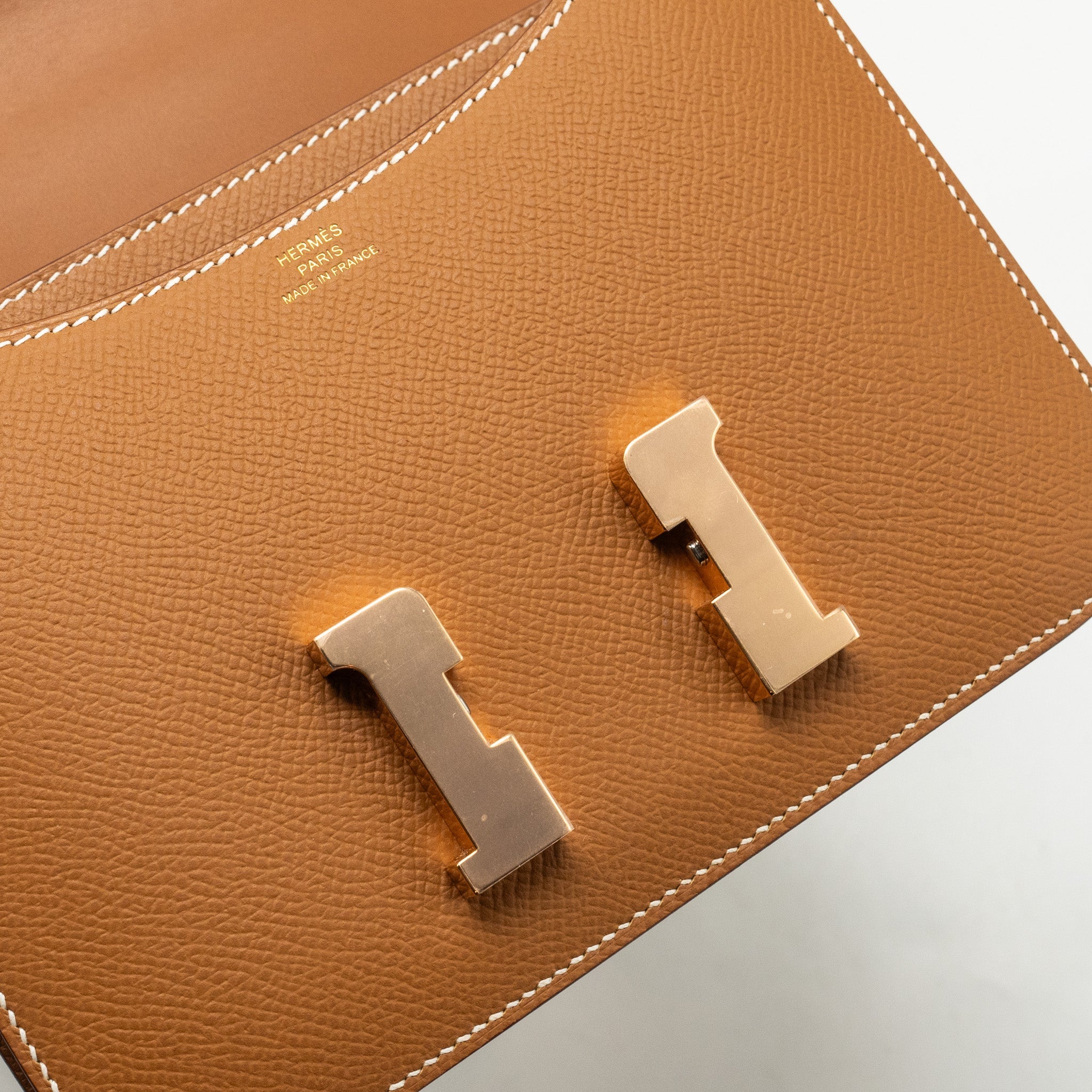 HERMES MINI CONSTANCE EPSOM GOLD RGHW