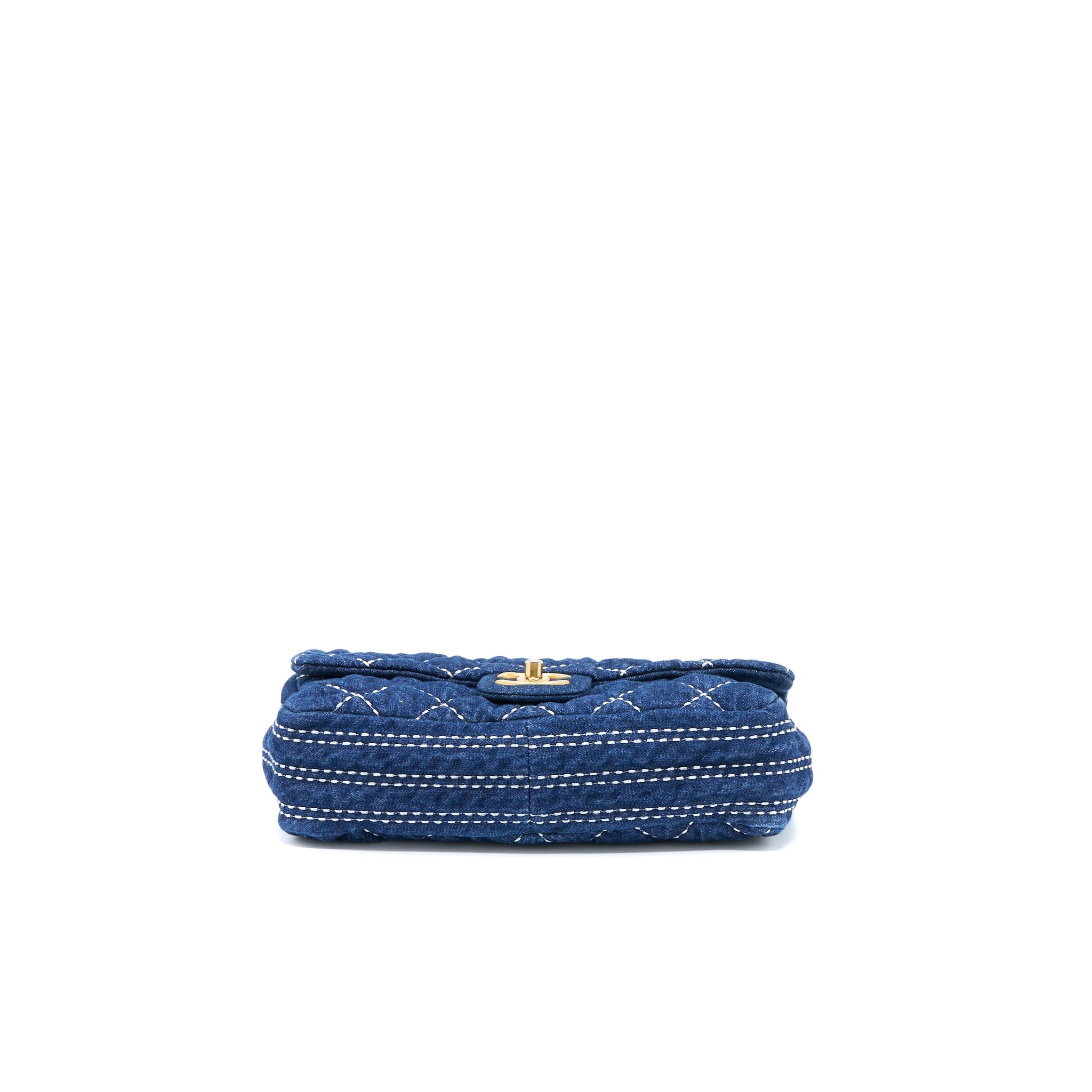 CHANEL DENIM FLAP BAG GHW