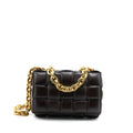 BOTTEGA VENETA CHAIN CASSETTE BAG DARK BROWN GHW