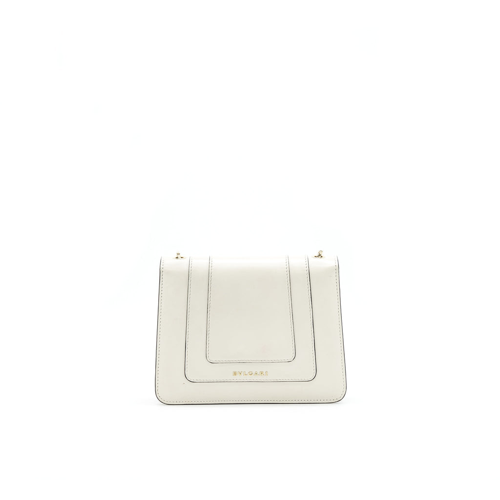 BVLGARI SERPENTI FOREVER CROSSBODY BAG WHITE LGHW
