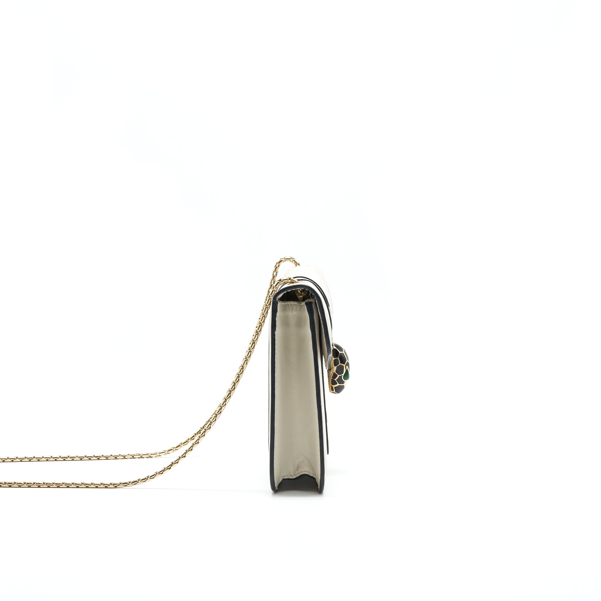 BVLGARI SERPENTI FOREVER CROSSBODY BAG WHITE LGHW