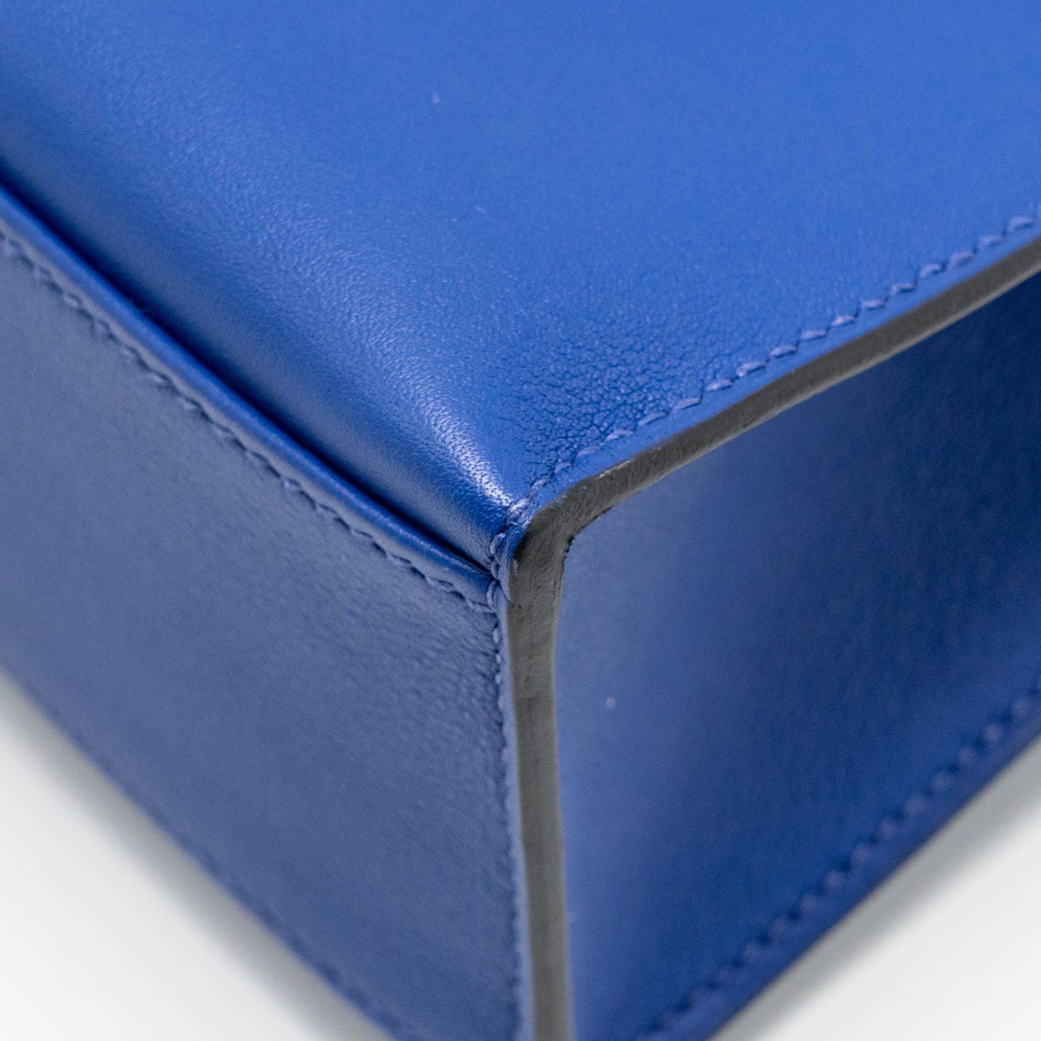 HERMES KELLY POCHETTE SWIFT BLUE ELECTRIC SHW