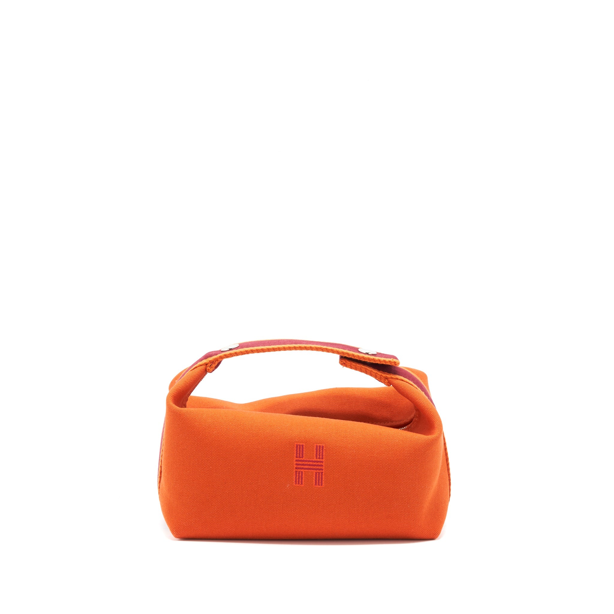 HERMES TROUSSE DE TOILETTE BRIDE A BRAC IN ORANGE FEU