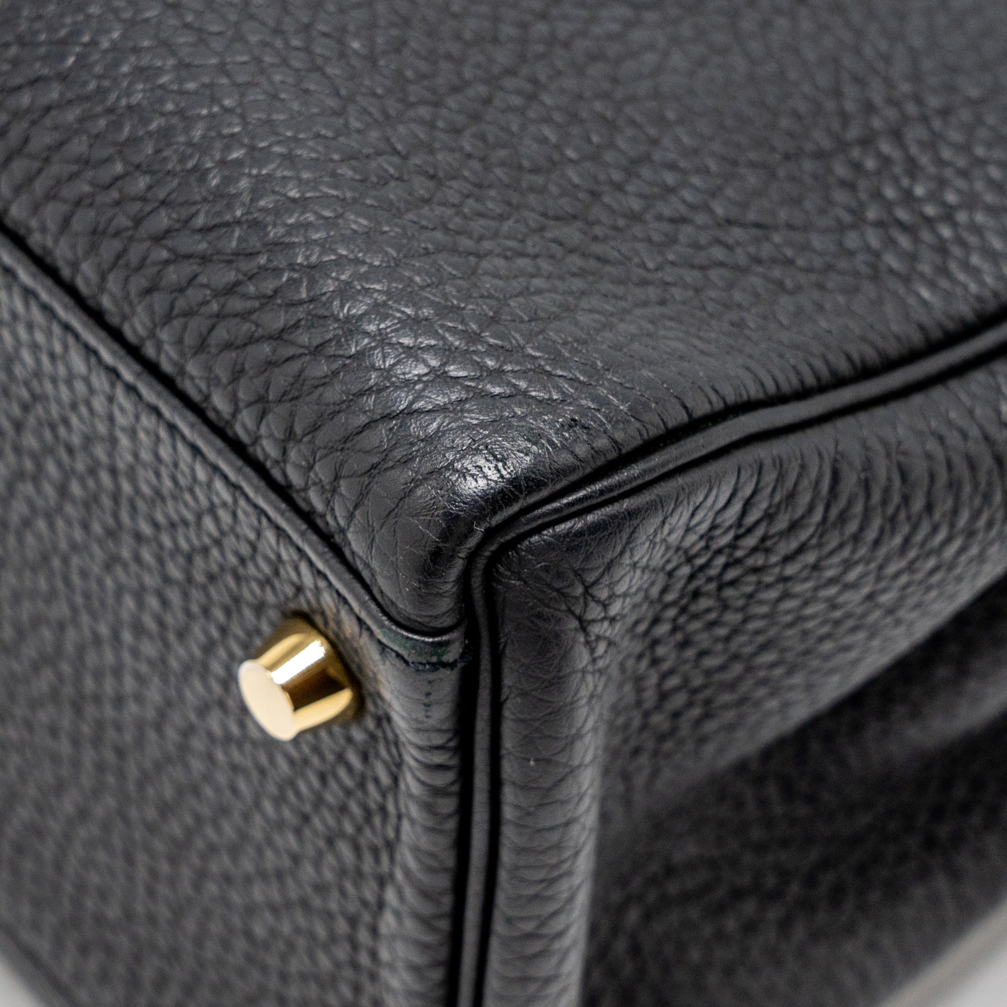 HERMES KELLY 32 TOGO BLACK GHW
