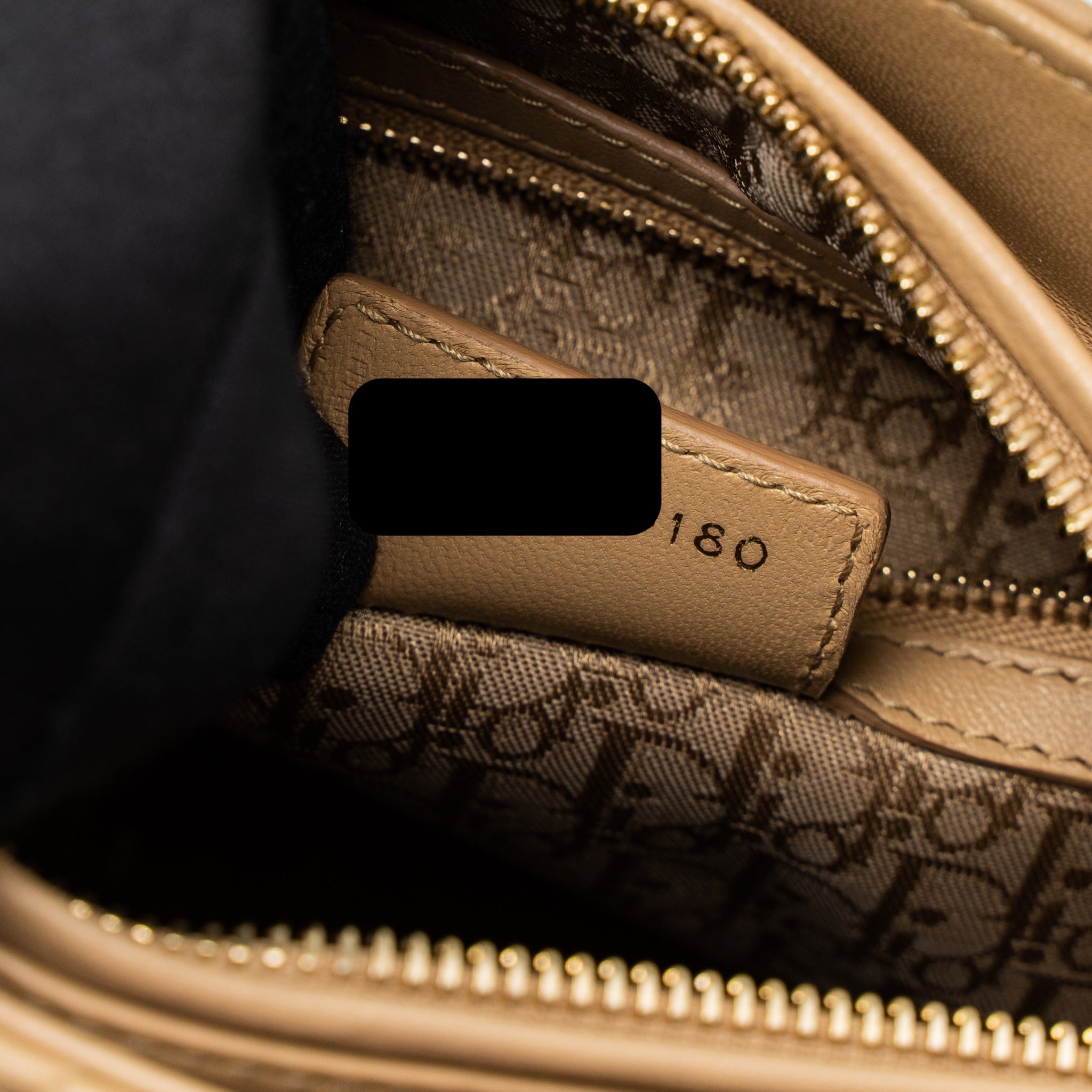 DIOR MEDIUM LADY DIOR LAMBSKIN BEIGE LGHW