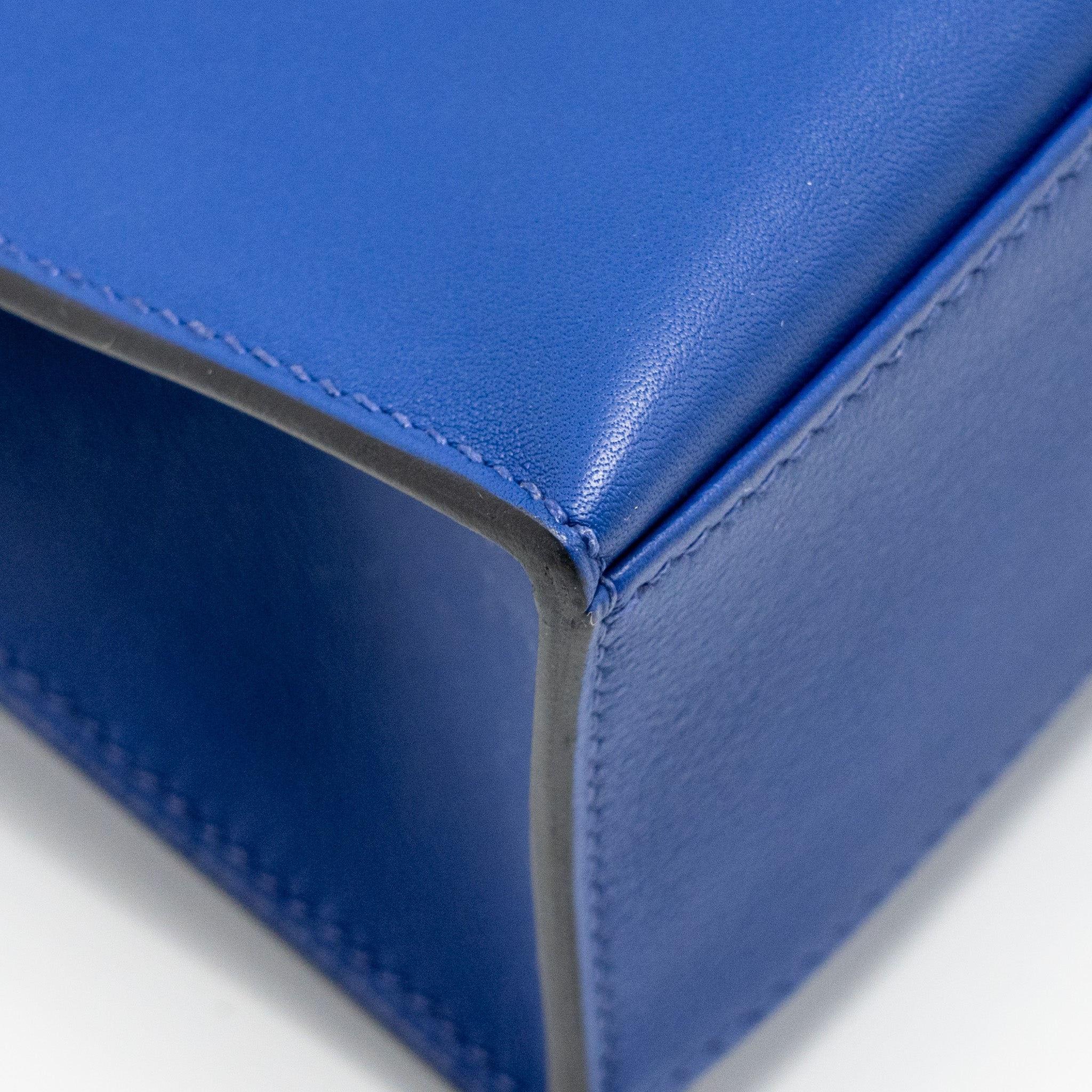 HERMES KELLY POCHETTE SWIFT BLUE ELECTRIC SHW