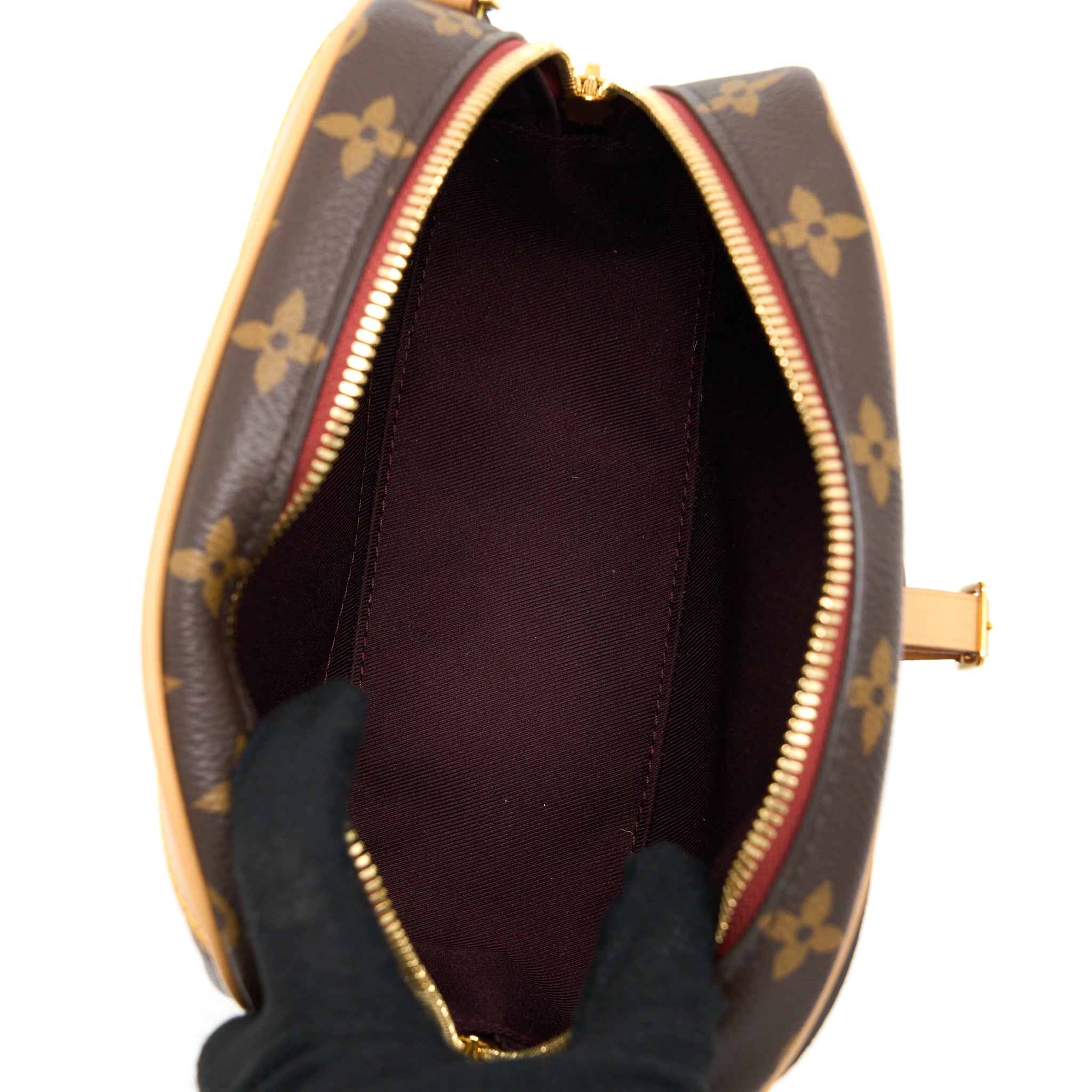 LOUIS VUITTON MINI DEAUVILLE SHOULDER BAG MONOGRAM CANVAS GHW