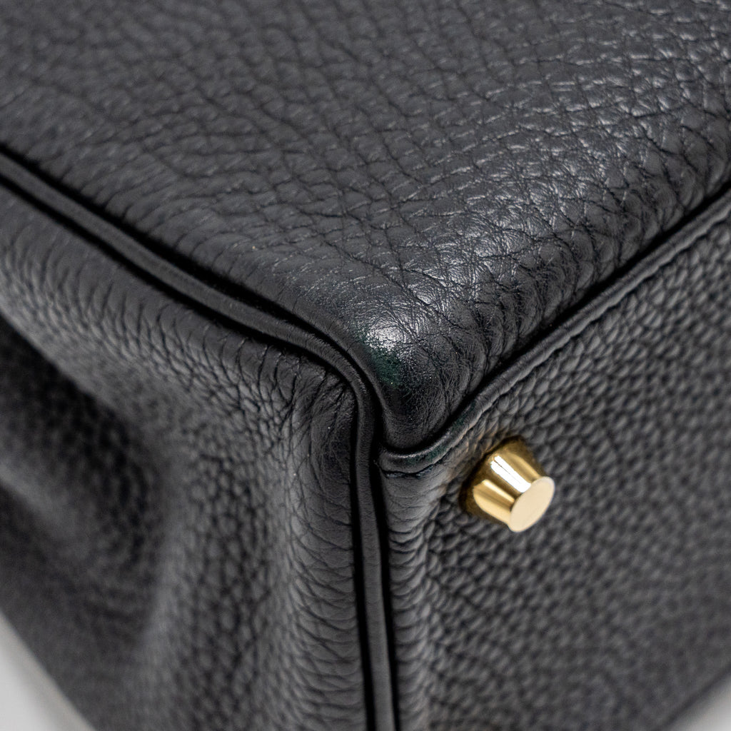 HERMES KELLY 32 TOGO BLACK GHW