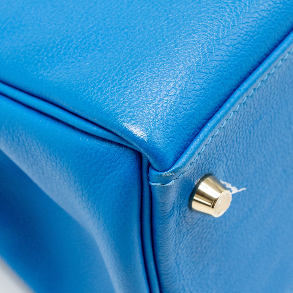HERMES KELLY 32 EVERCOLOR BLUE HYDRA GHW