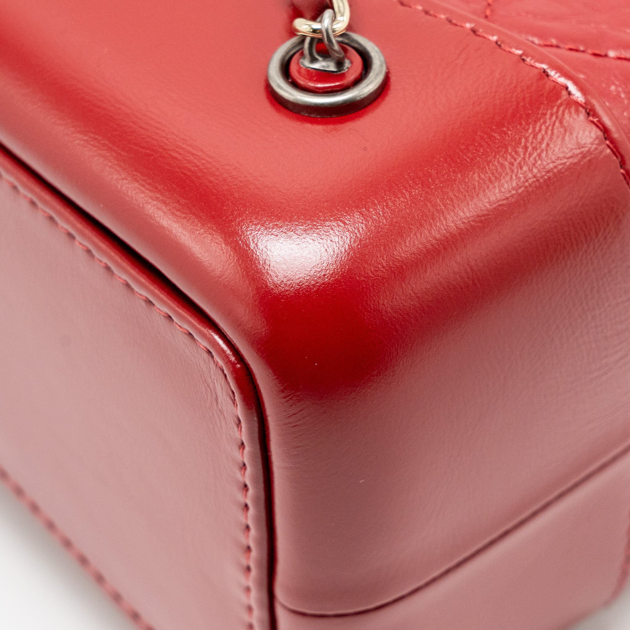 CHANEL SMALL GABRIELLE BACKPACK CALFSKIN RED MULTICOLOUR HARDWARE