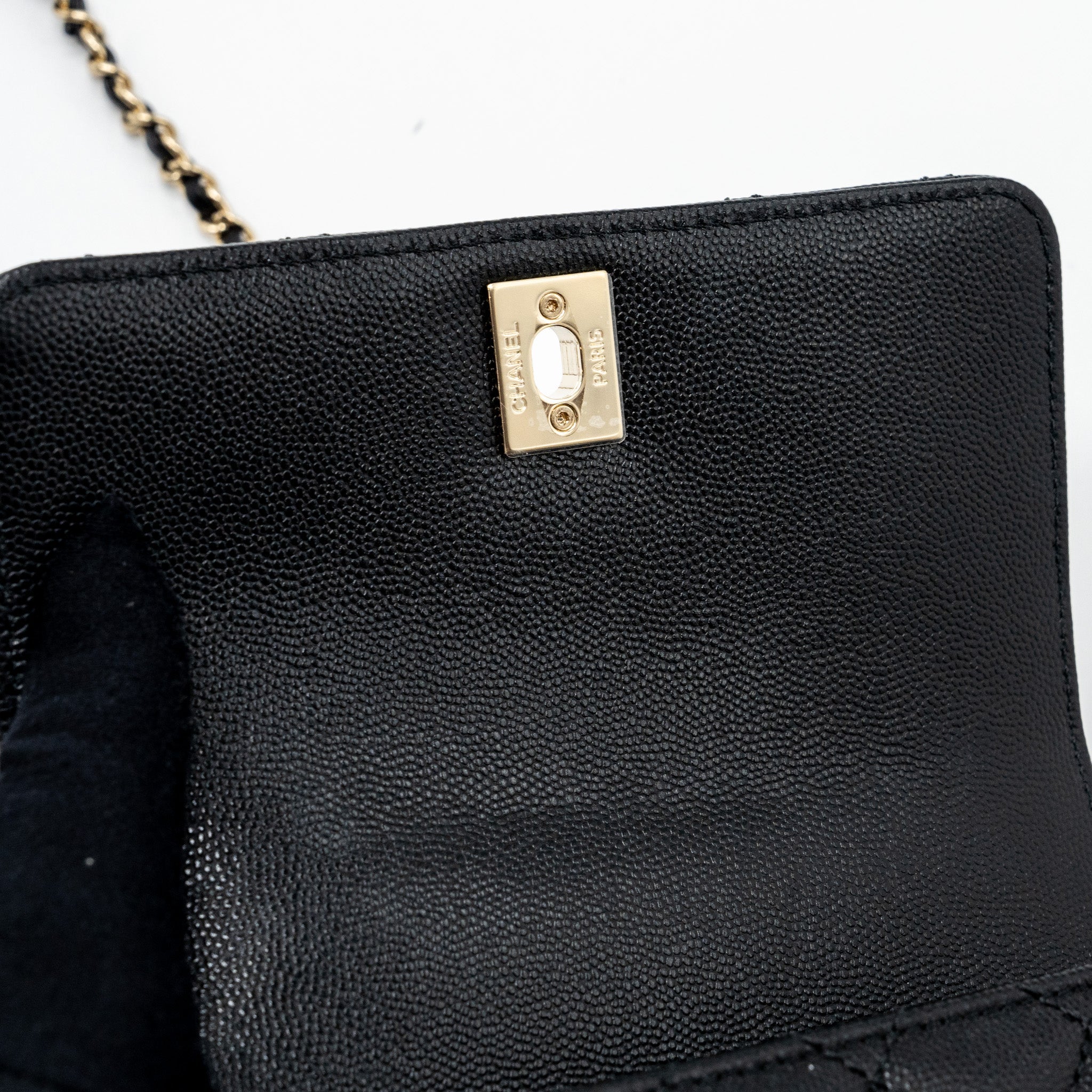 CHANEL COCO HANDLE EXTRA MINI CAVIAR BLACK LGHW(MICROCHIP)