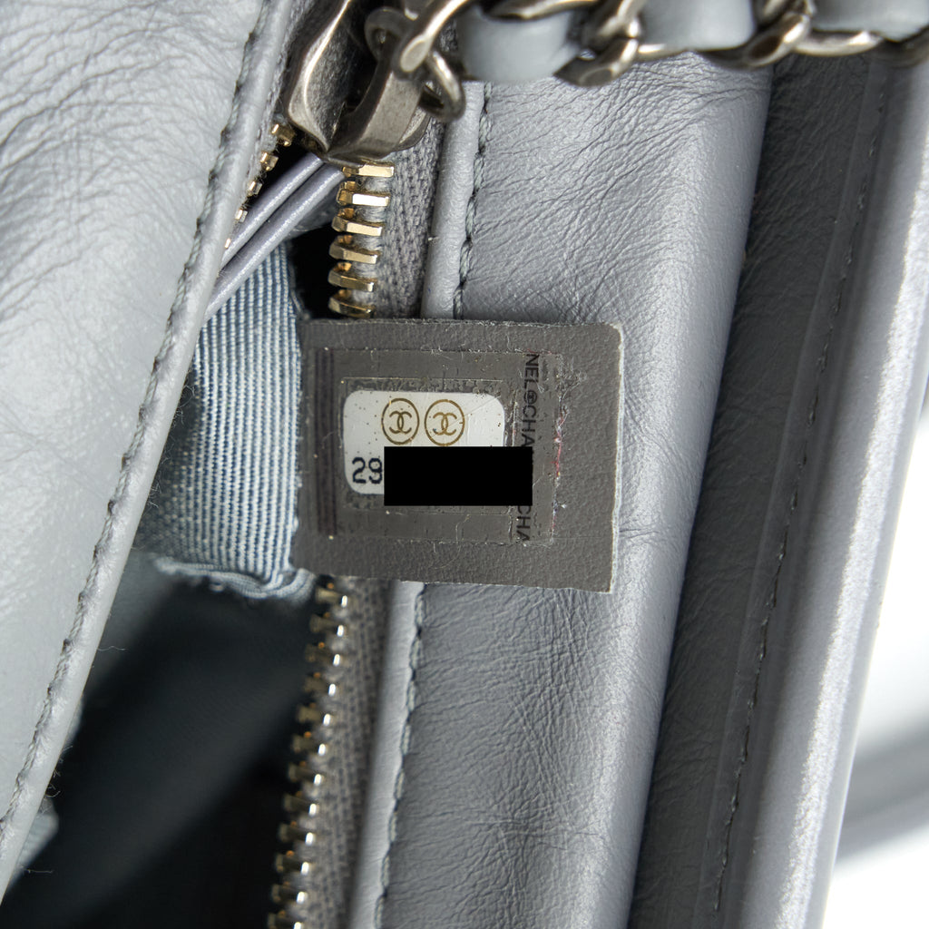 CHANEL CHEVRON SMALL GABRIELLE HOBO BAG GREY WITH MULTICOLOUR HARDWARE