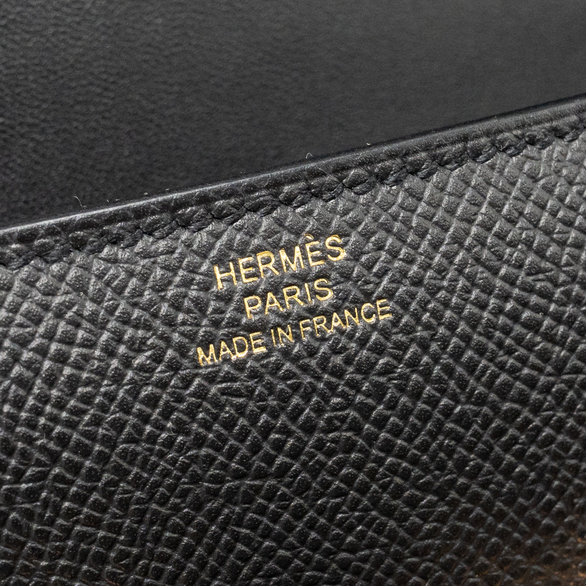 HERMES CONSTANCE ELAN EPSOM BLACK RGHW