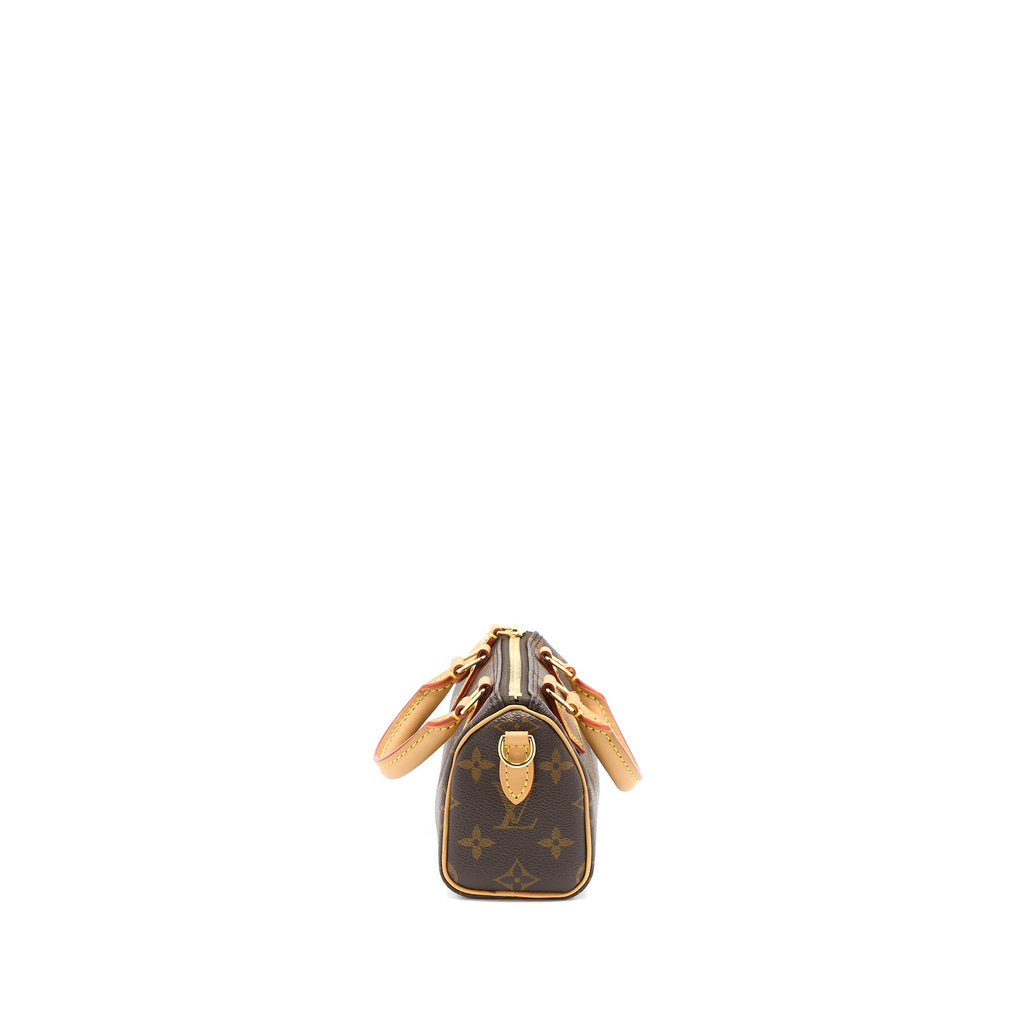 LOUIS VUITTON NANO SPEEDY MONOGRAM CANVAS GHW (NEW VERSION)