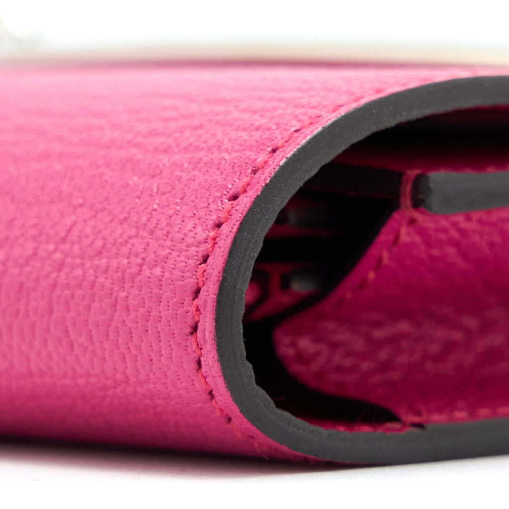 HERMES ROULIS SLIM CHÈVRE MYSORE 5R ROSE SHOCKING SHW