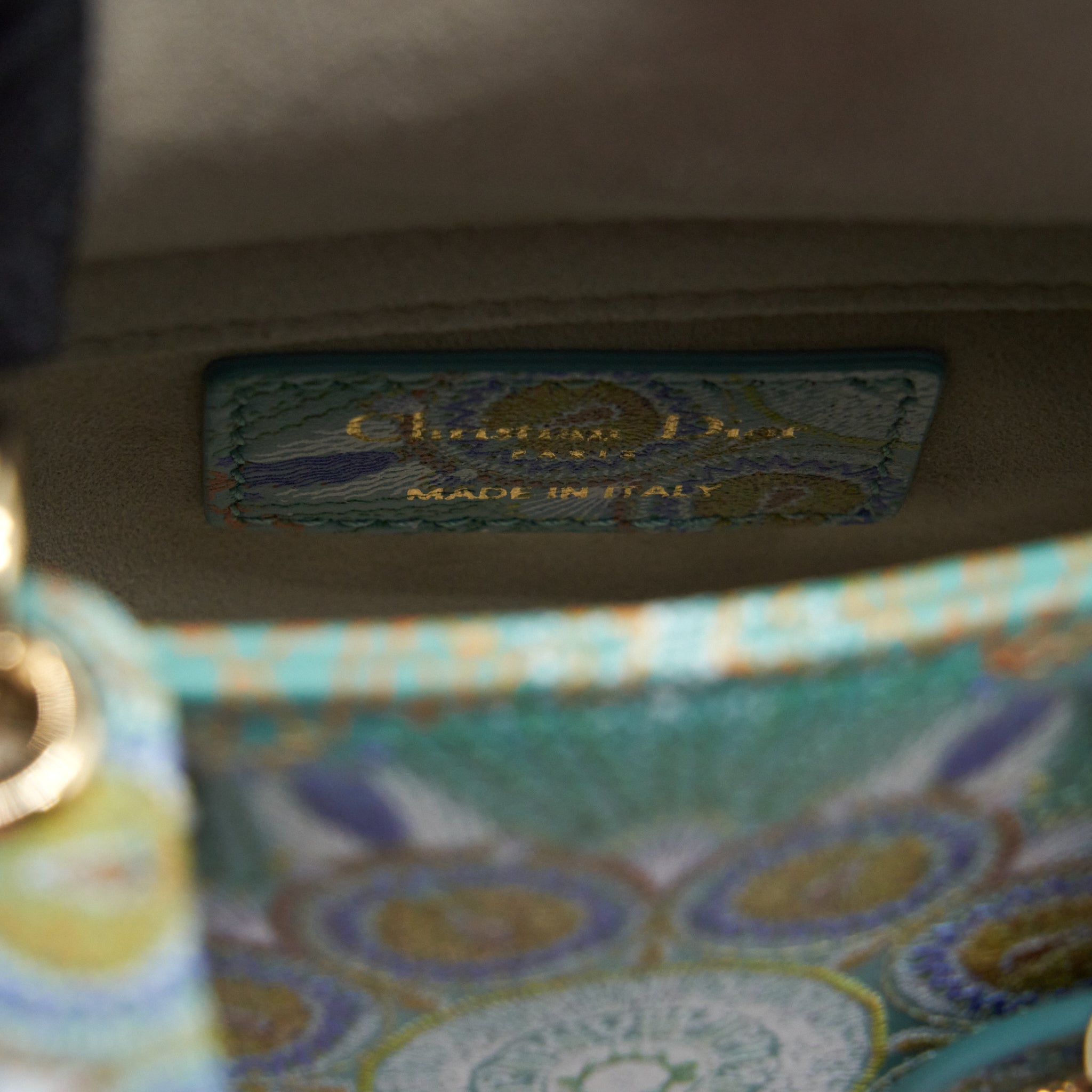 DIOR MICRO (SUPER MINI) LADY DIOR LIMITED GREEN LGHW