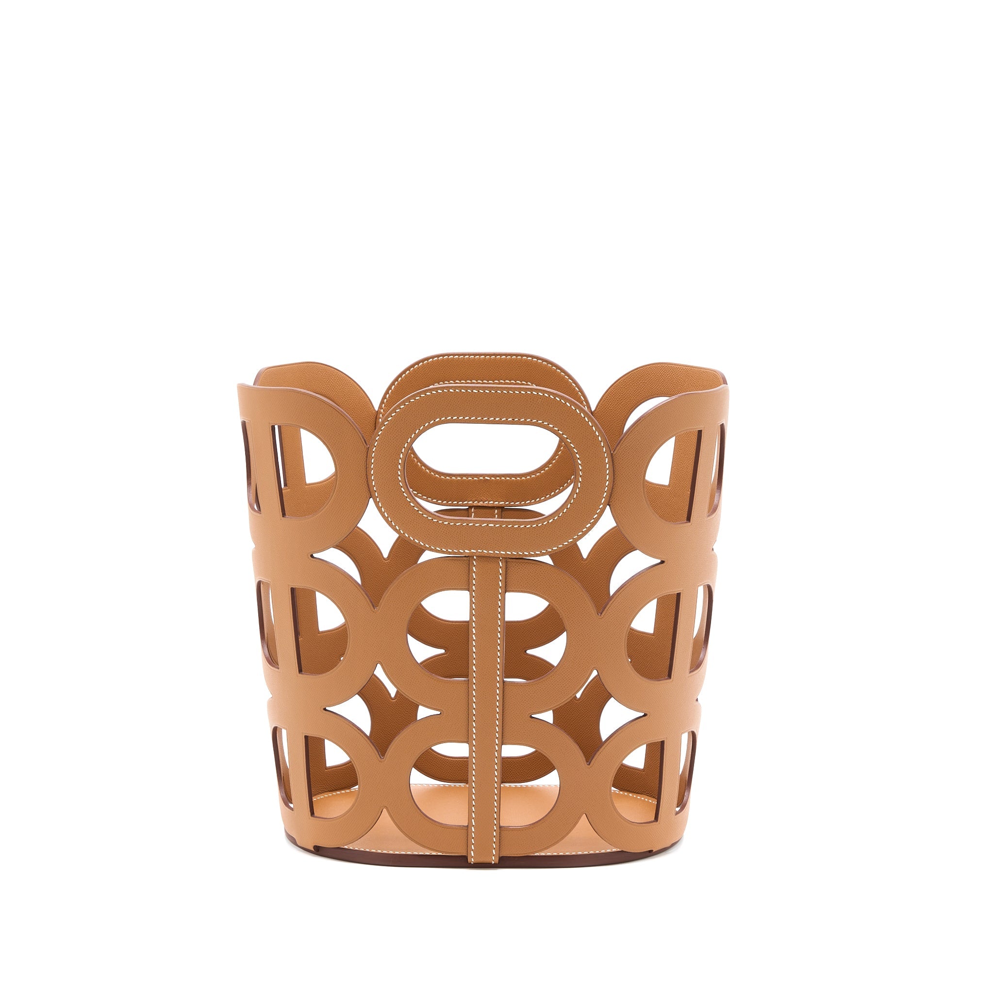 HERMES CHAINE D’ANCRE CABAS MADAME LEATHER GOLD / BLUE MARINE
