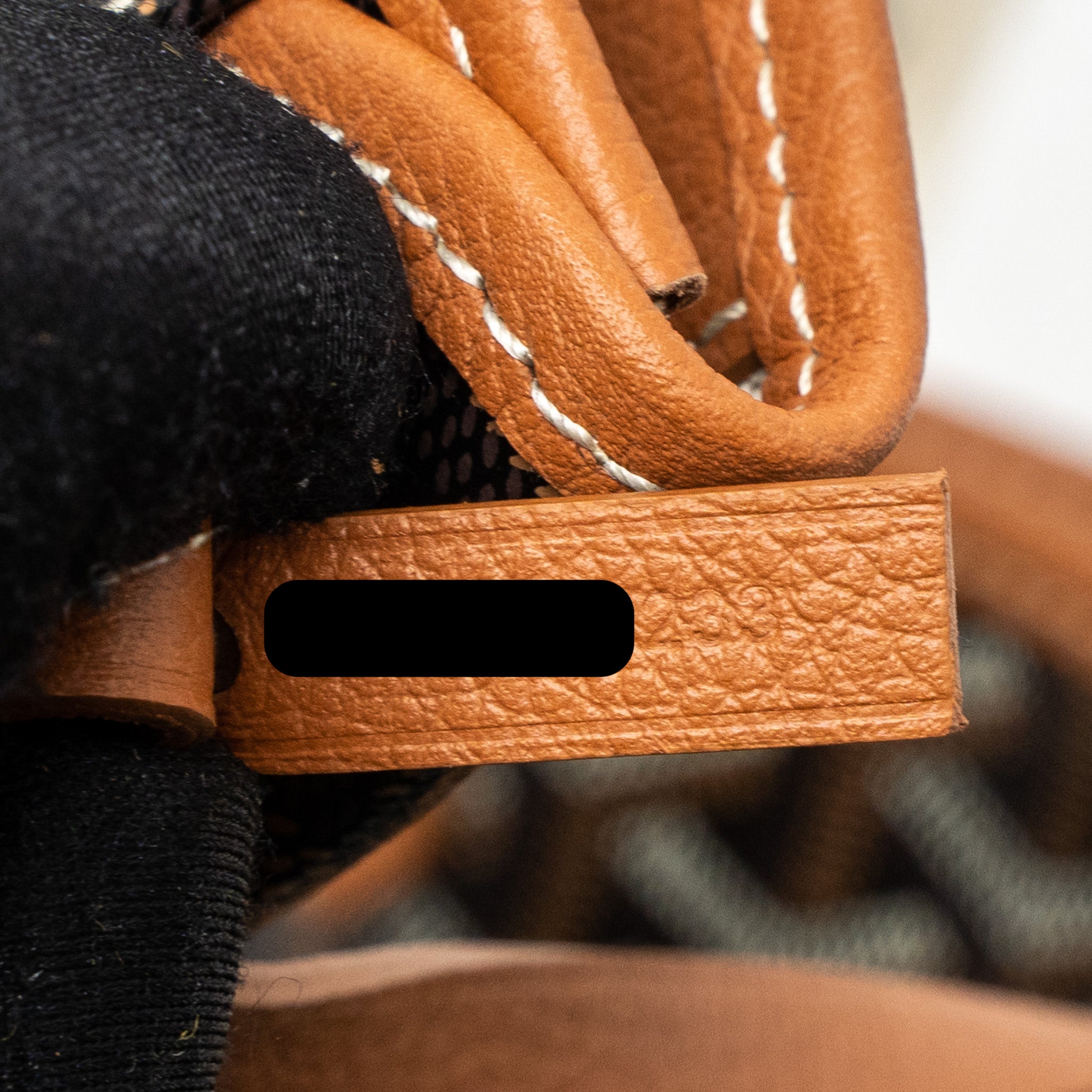 GOYARD SAINT LOUIS PM TOTE BAG GOYARDINE CANVAS BLACK/BROWN SHW