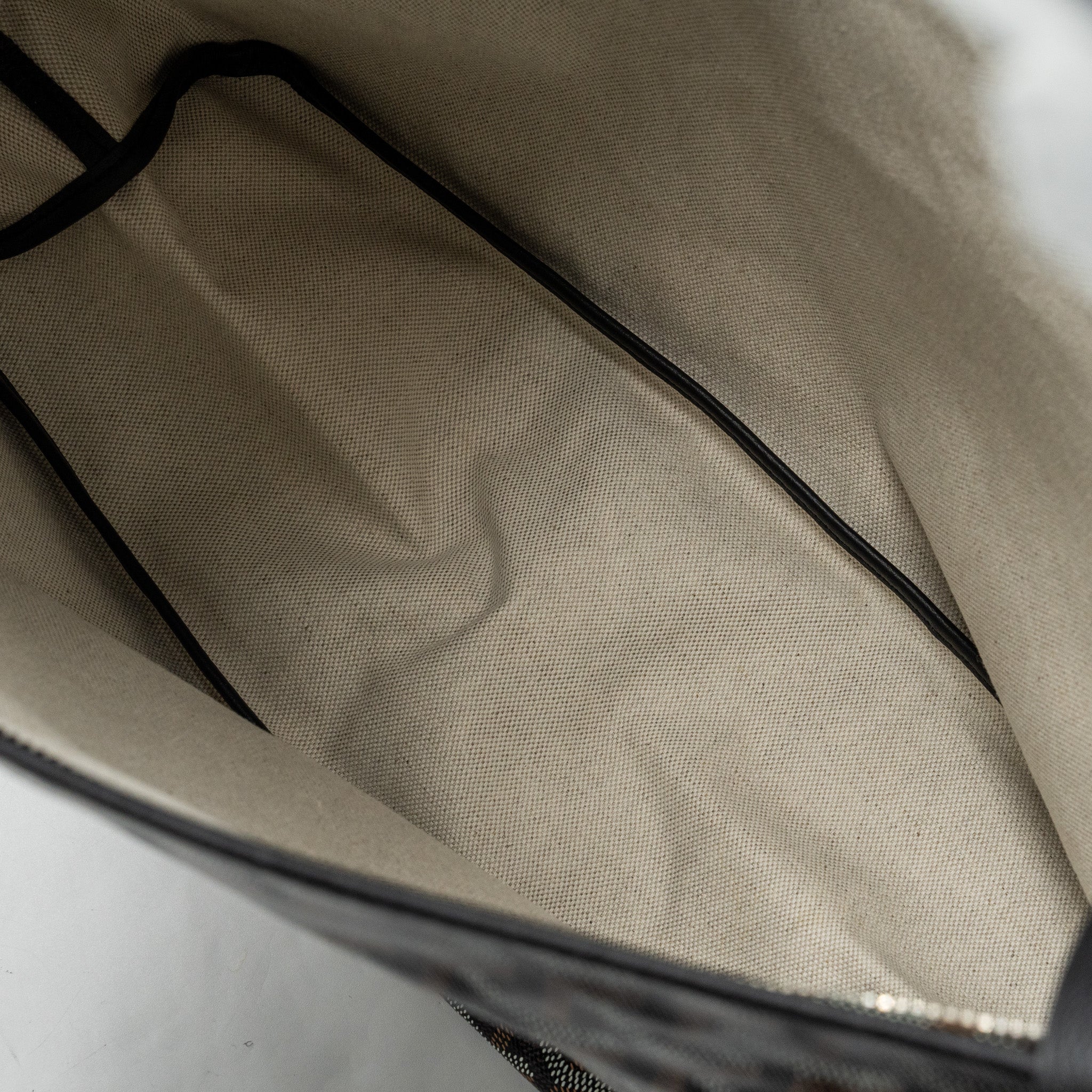 GOYARD BOHEME HOBO BAG GOYARDLINE CANVAS CALFSKIN BLACK LIMITED EDITION SHW
