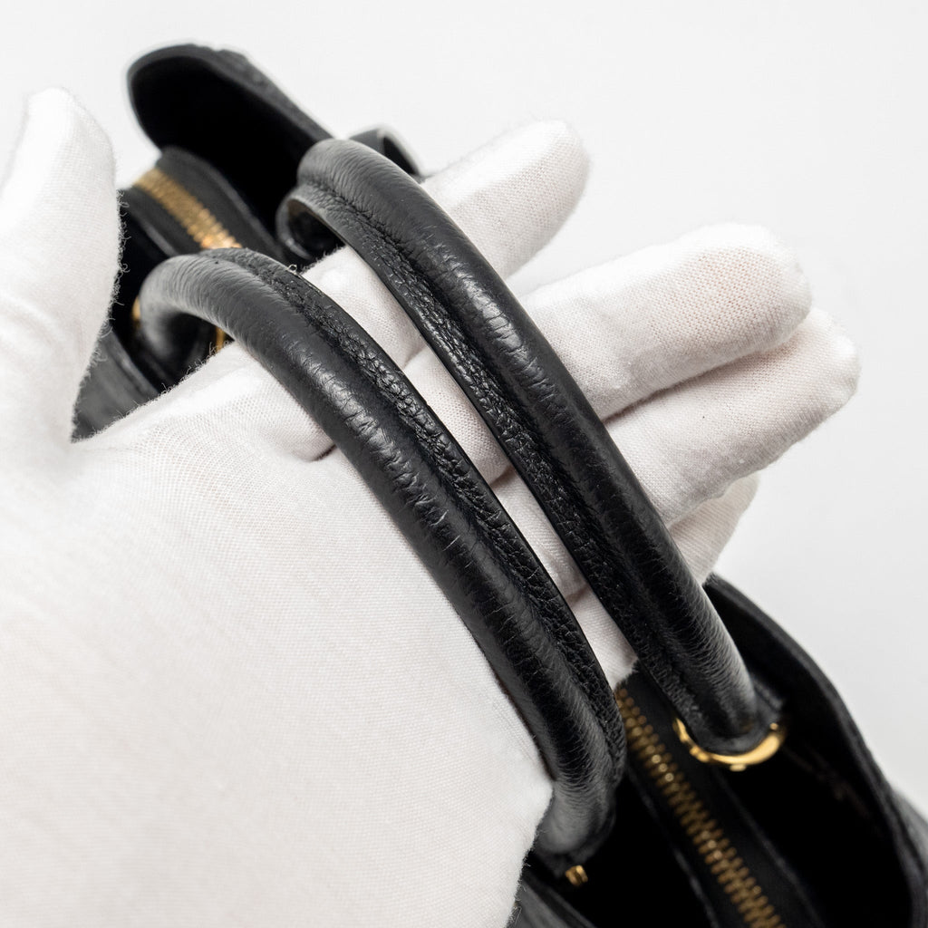 LOUIS VUITTON MONTAIGNE BB MONOGRAM EMPREINTE BLACK GHW