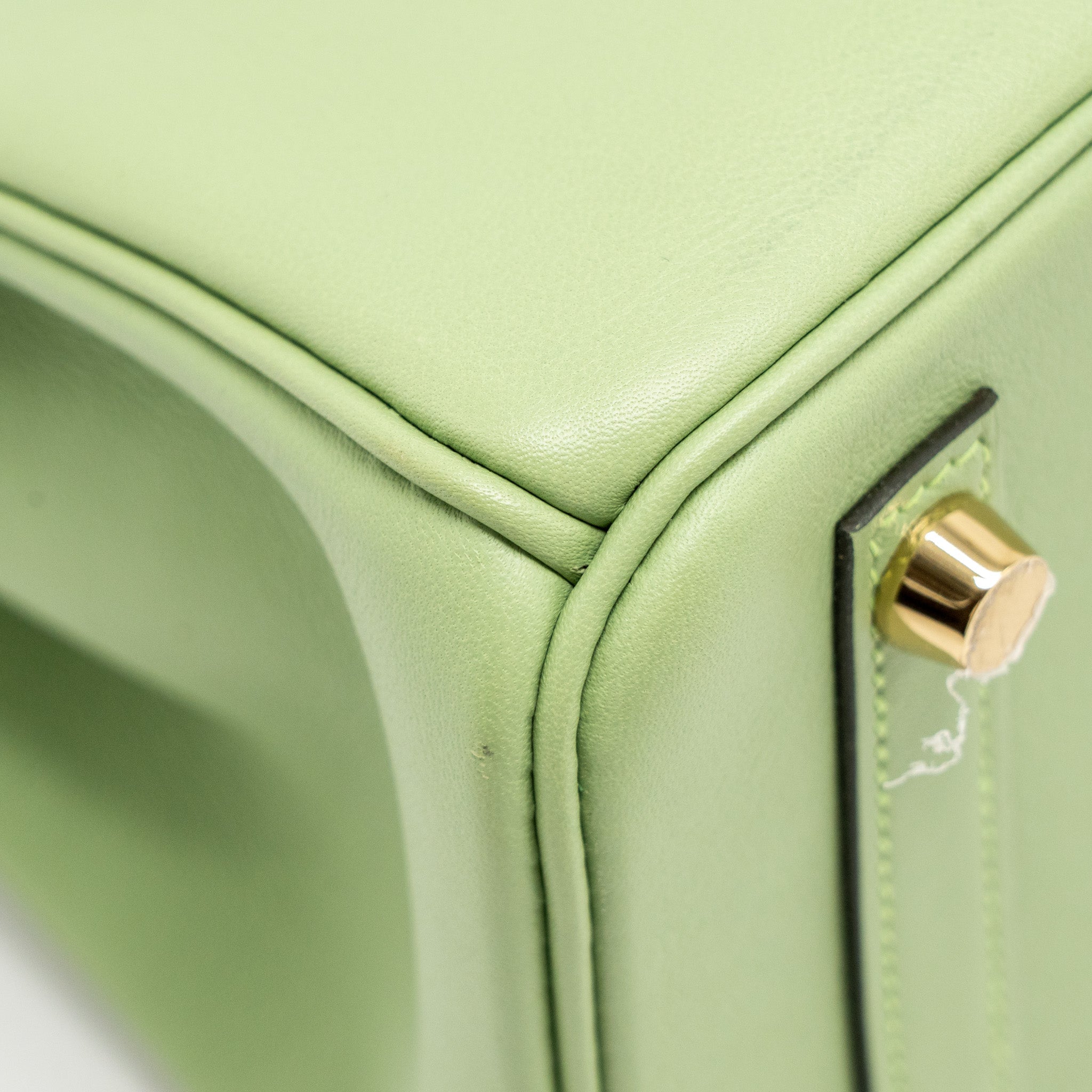 HERMES BIRKIN 25 SWIFT VERT CRIQUET GHW