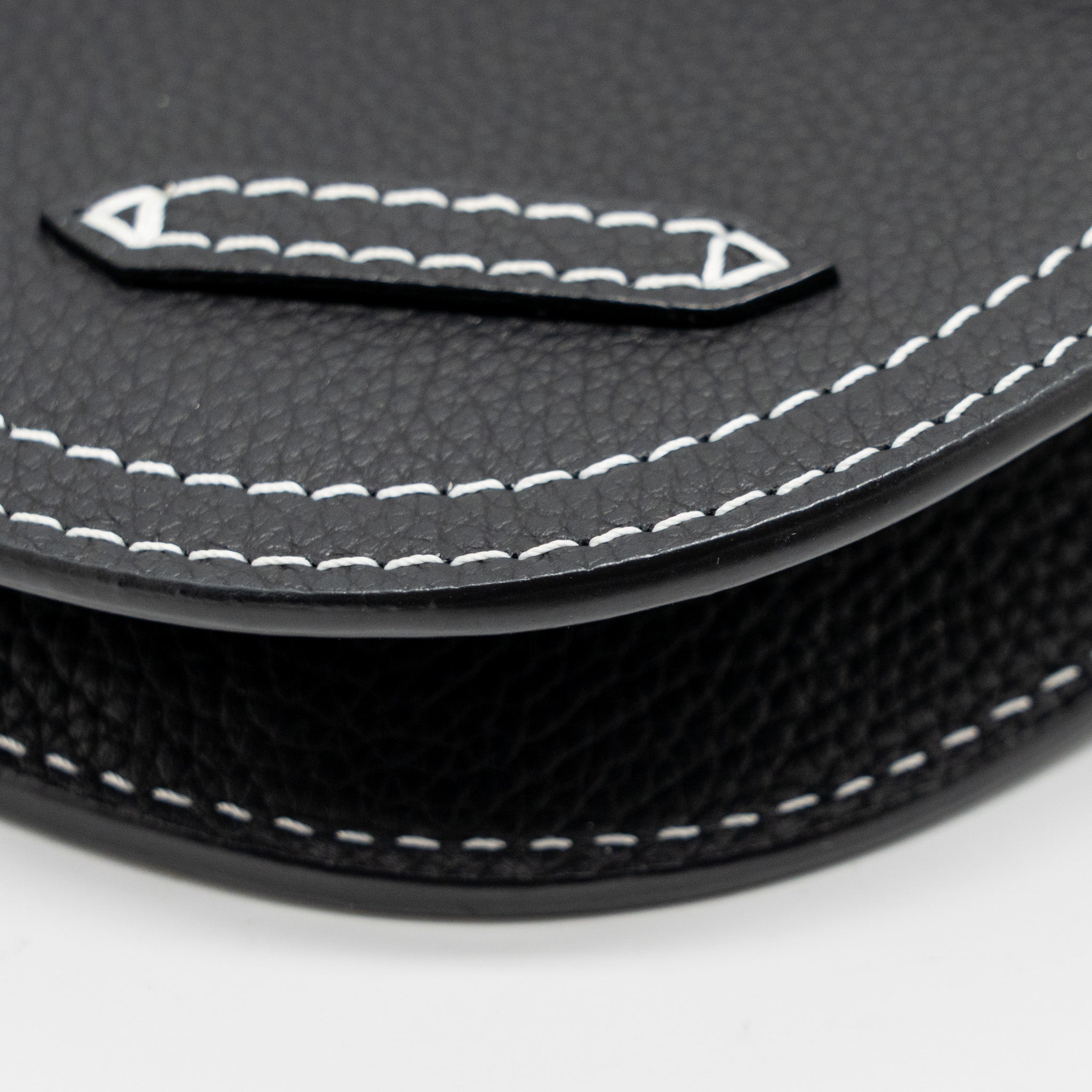 DIOR X KAWS POUCH SADDLE BAG LEATHER BLACK SHW