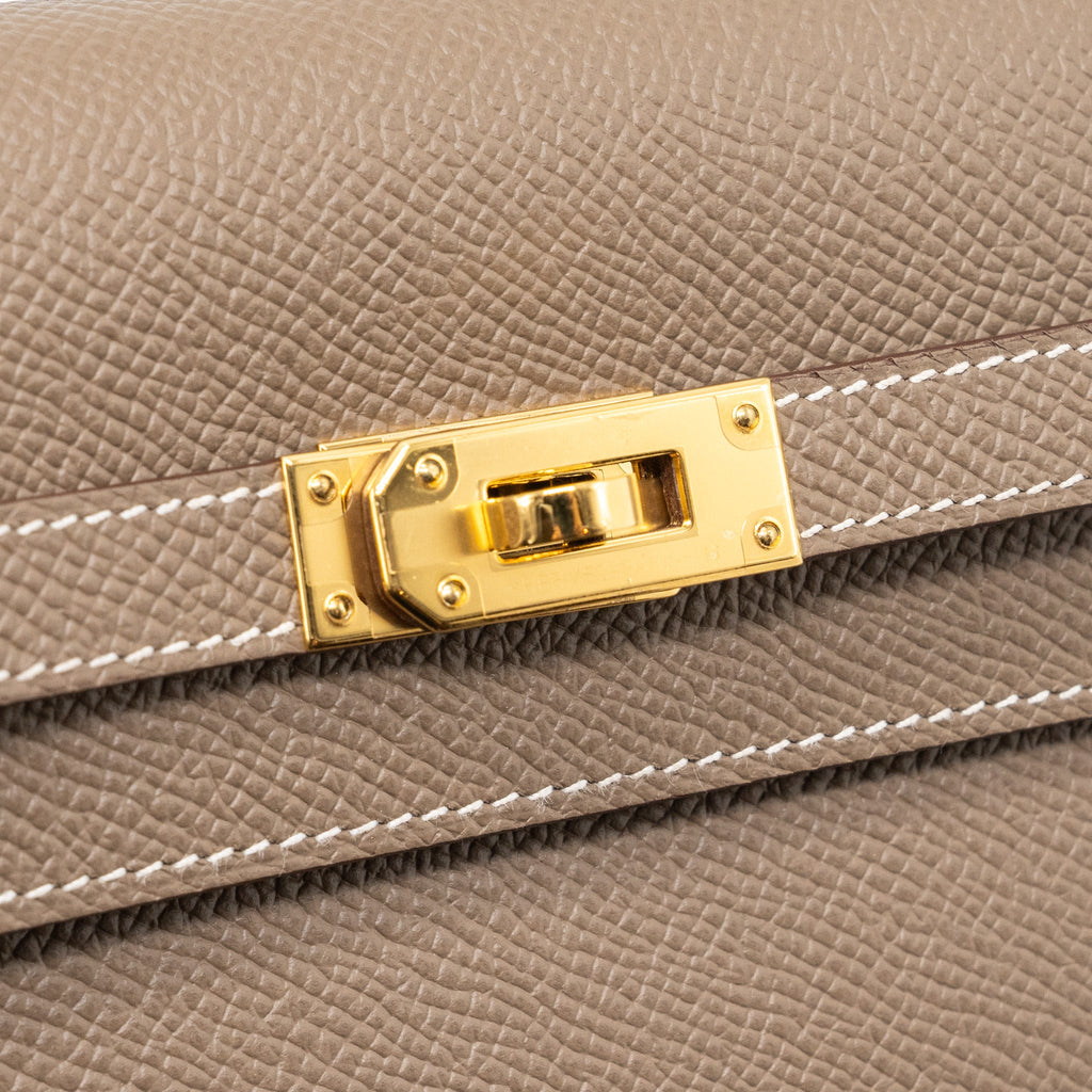HERMES KELLY TO GO EPSOM ETOUPE GHW
