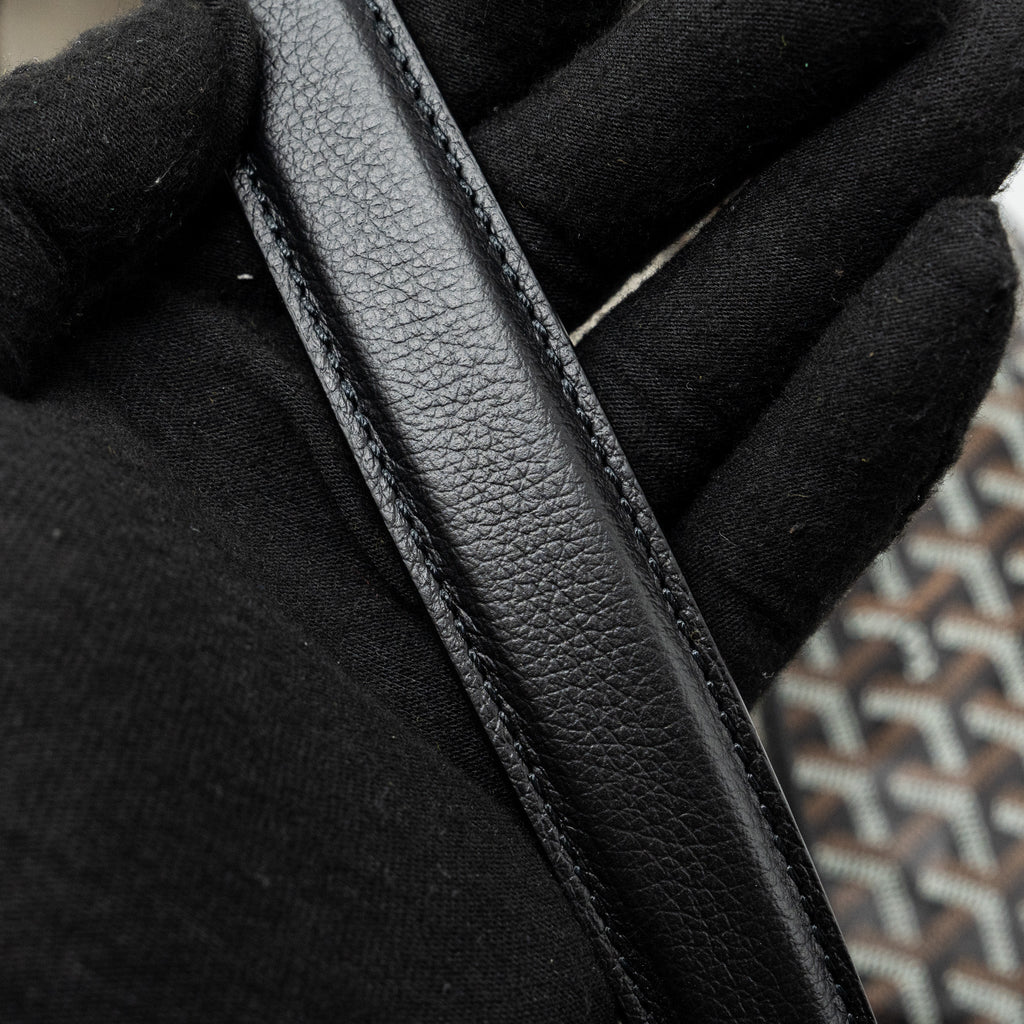 GOYARD BOHEME HOBO BAG GOYARDLINE CANVAS CALFSKIN BLACK LIMITED EDITION SHW