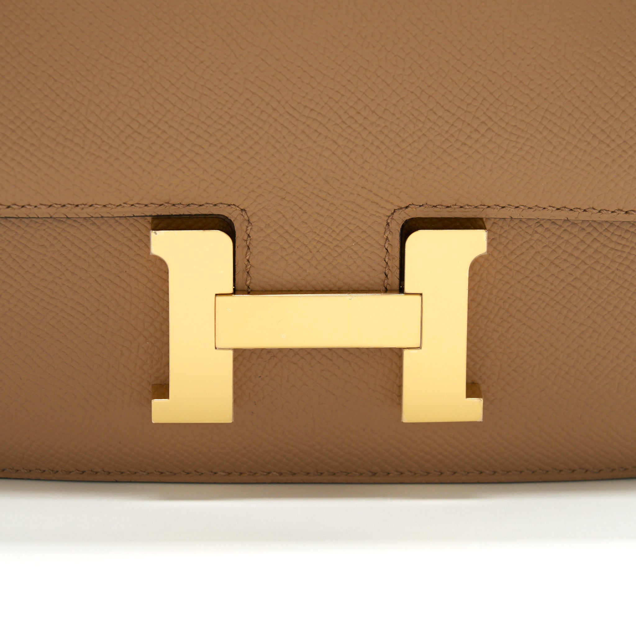 HERMES MINI CONSTANCE EPSOM 0M CHAI GHW