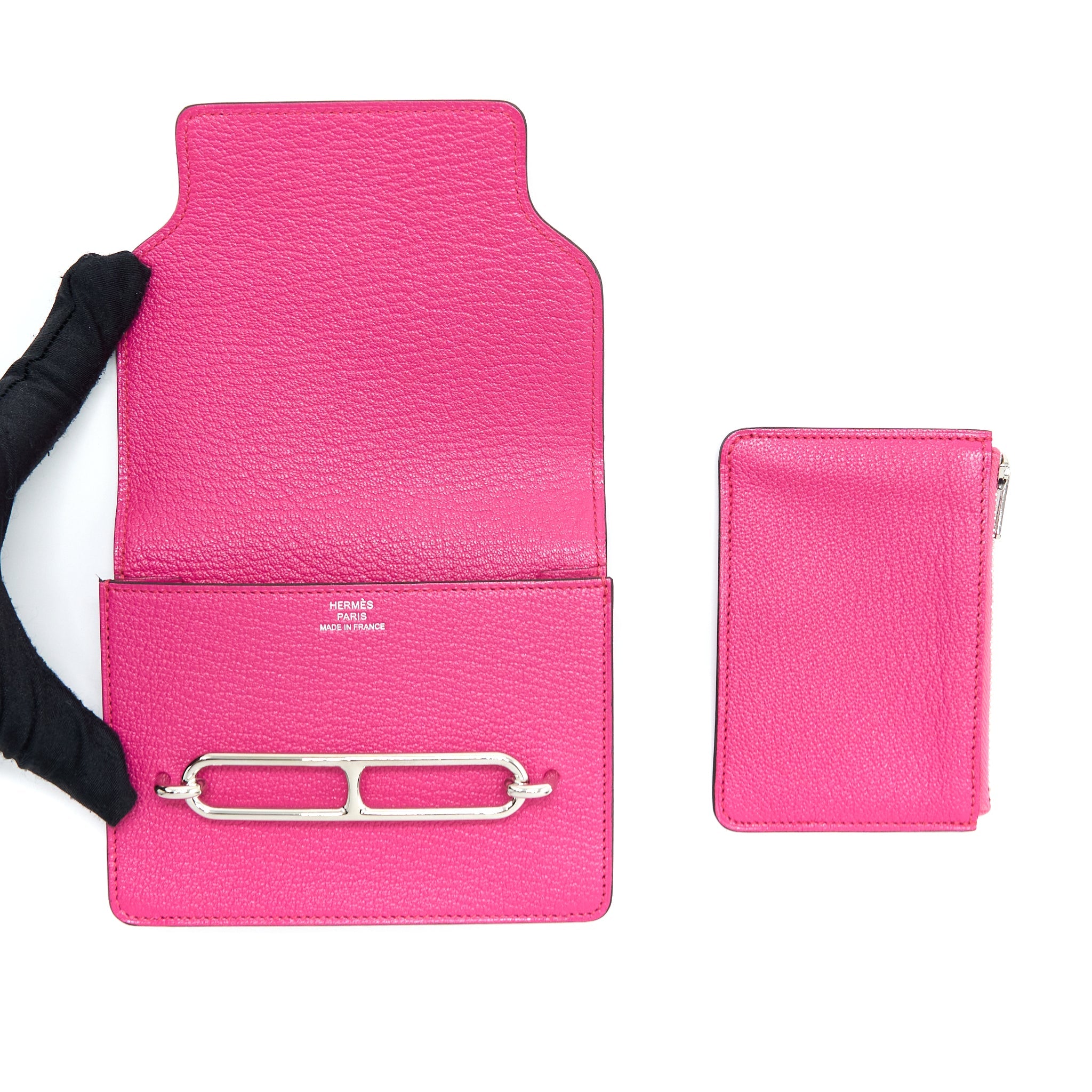HERMES ROULIS SLIM CHÈVRE MYSORE 5R ROSE SHOCKING SHW