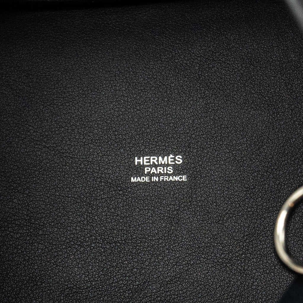 HERMES CARGO PICOTIN 18 LOCK BAG CANVAS / SWIFT BLACK SHW
