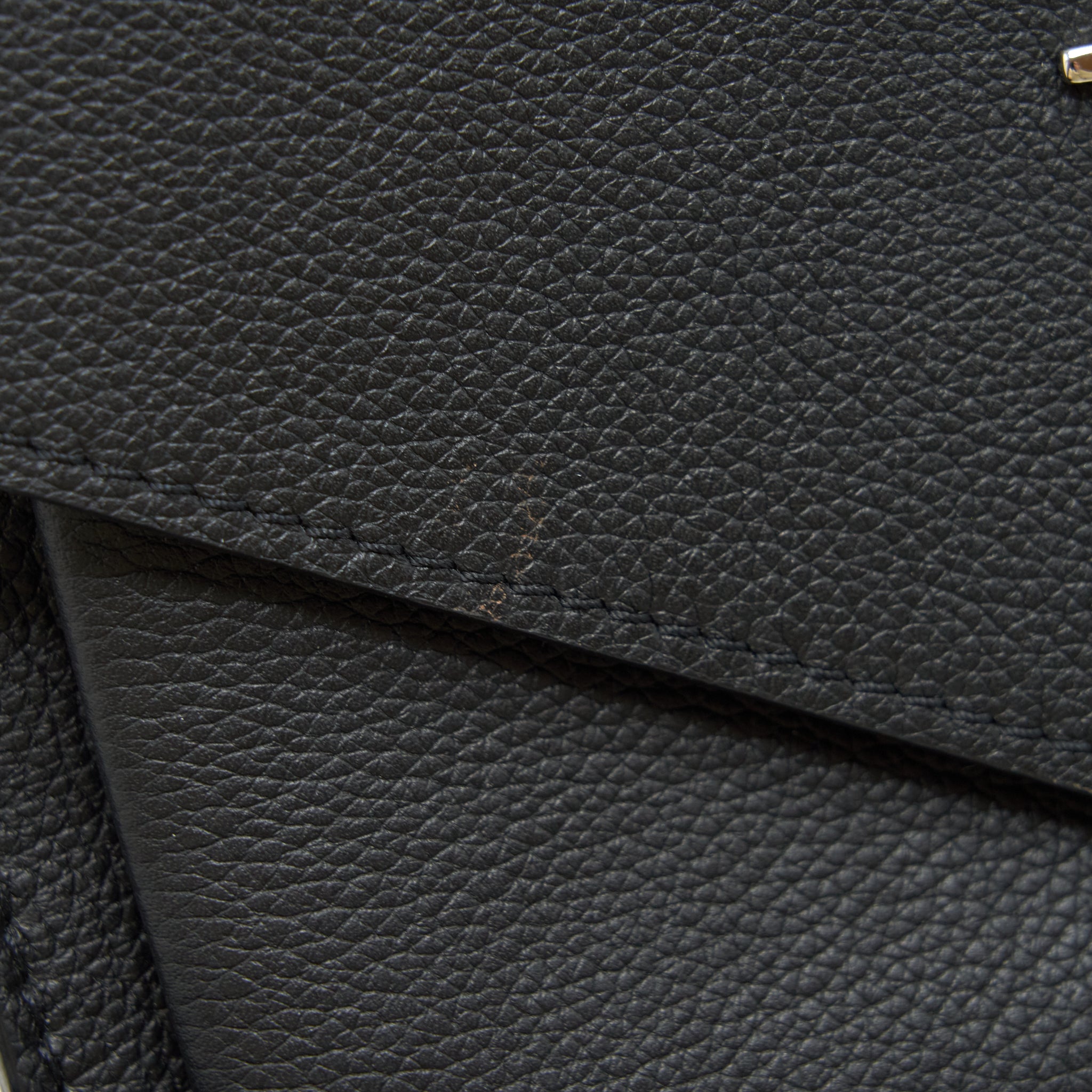 LOUIS VUITTON MYLOCKME SATCHEL CHAIN BAG CALFSKIN BLACK SHW