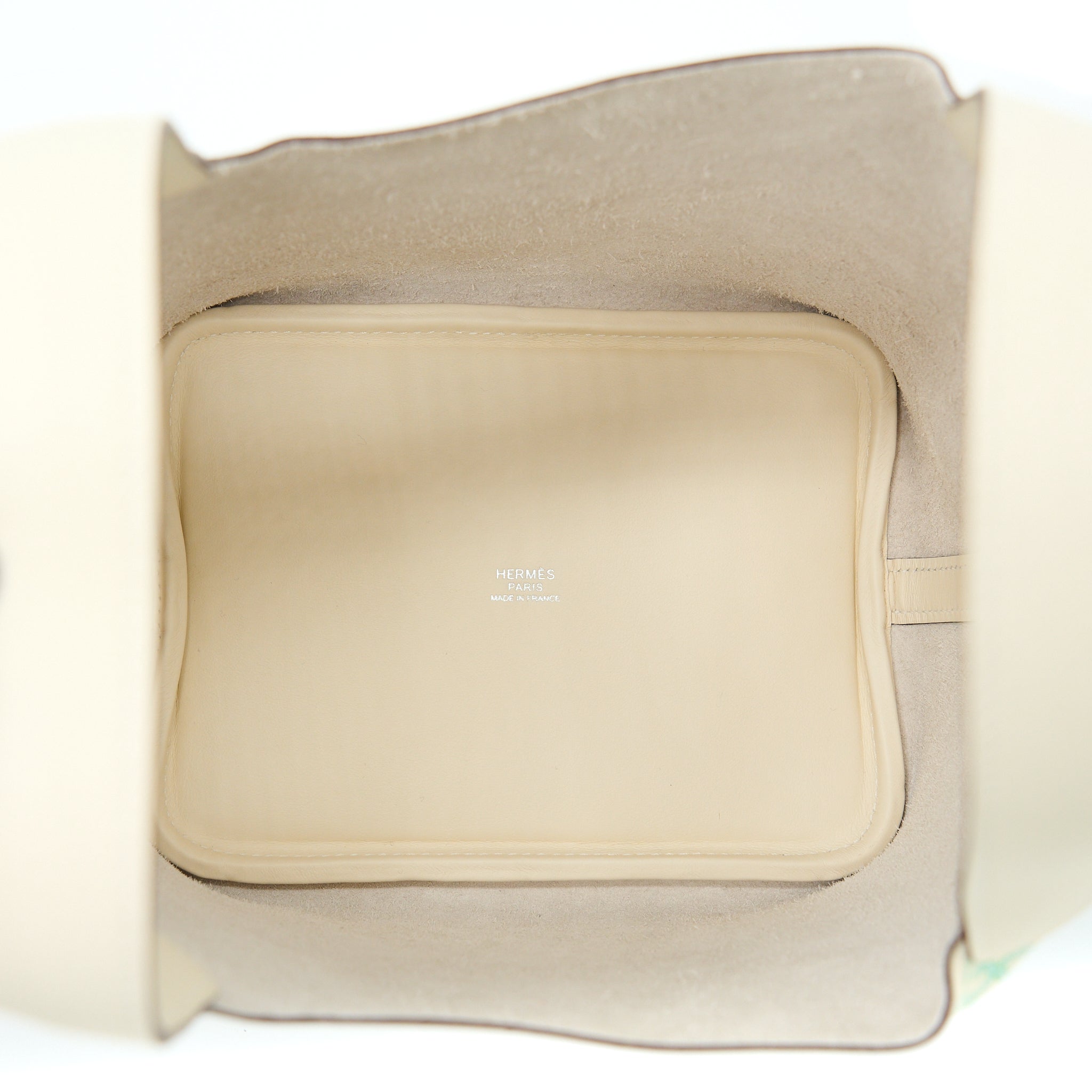 HERMES PICOTIN 18 LUCKY DAISY LOCK BAG SWIFT NATA/VERT/BLANC SHW