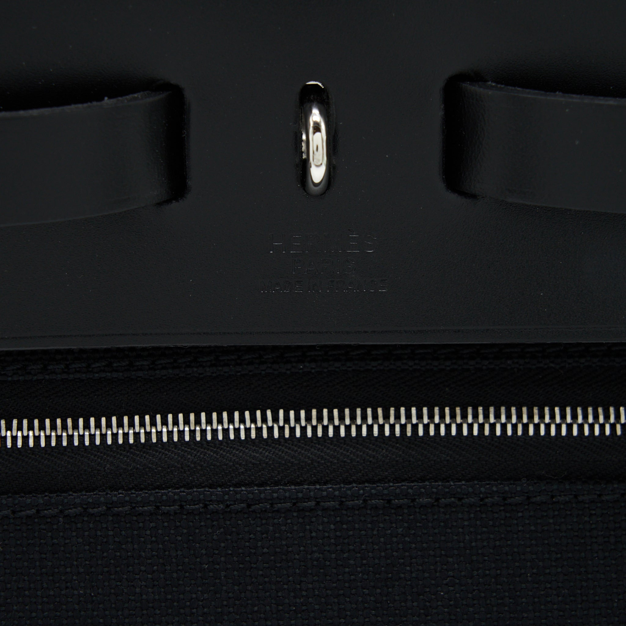 HERMES HERBAG ZIP 31 BAG BLACK SHW