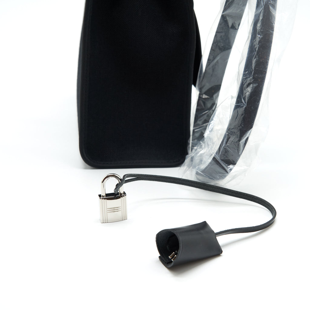 HERMES HERBAG ZIP 31 BAG BLACK SHW