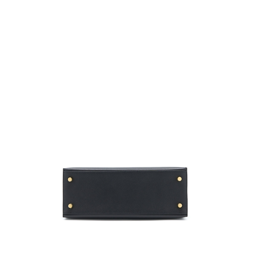 HERMES KELLY 25 SELLIER TOUCH MADAME / CROCODILE BLACK GHW