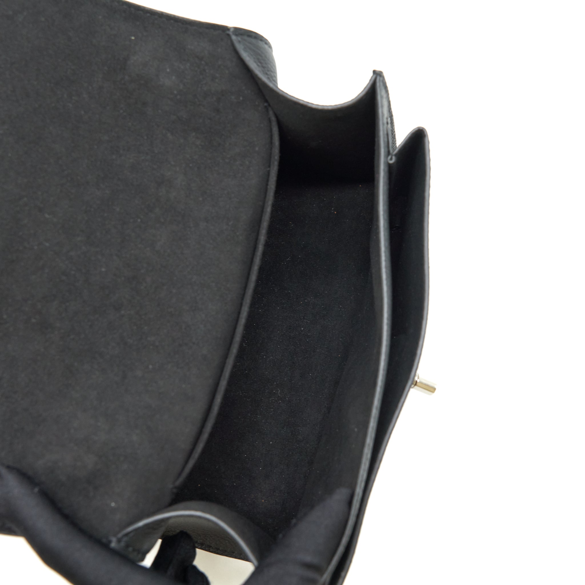 LOUIS VUITTON MYLOCKME SATCHEL CHAIN BAG CALFSKIN BLACK SHW