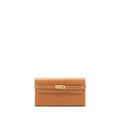 HERMES KELLY LONG WALLET GOLD GHW