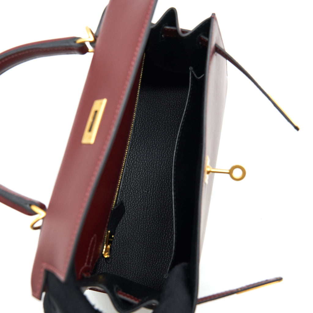 HERMES KELLY 25 SPECIAL ORDER SOMBRERO ROUGE H BRUSHED GHW