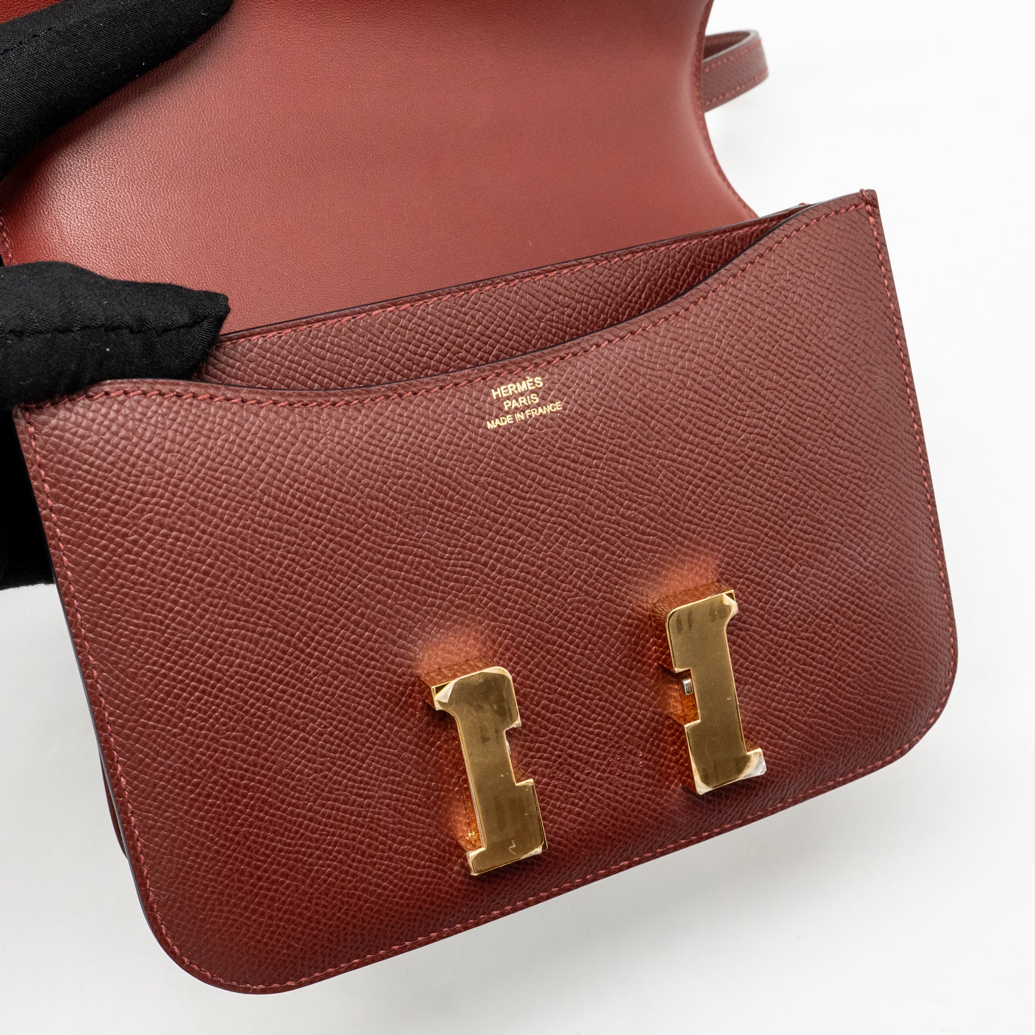 HERMES CONSTANCE MINI EPSOM ROUGH H GHW