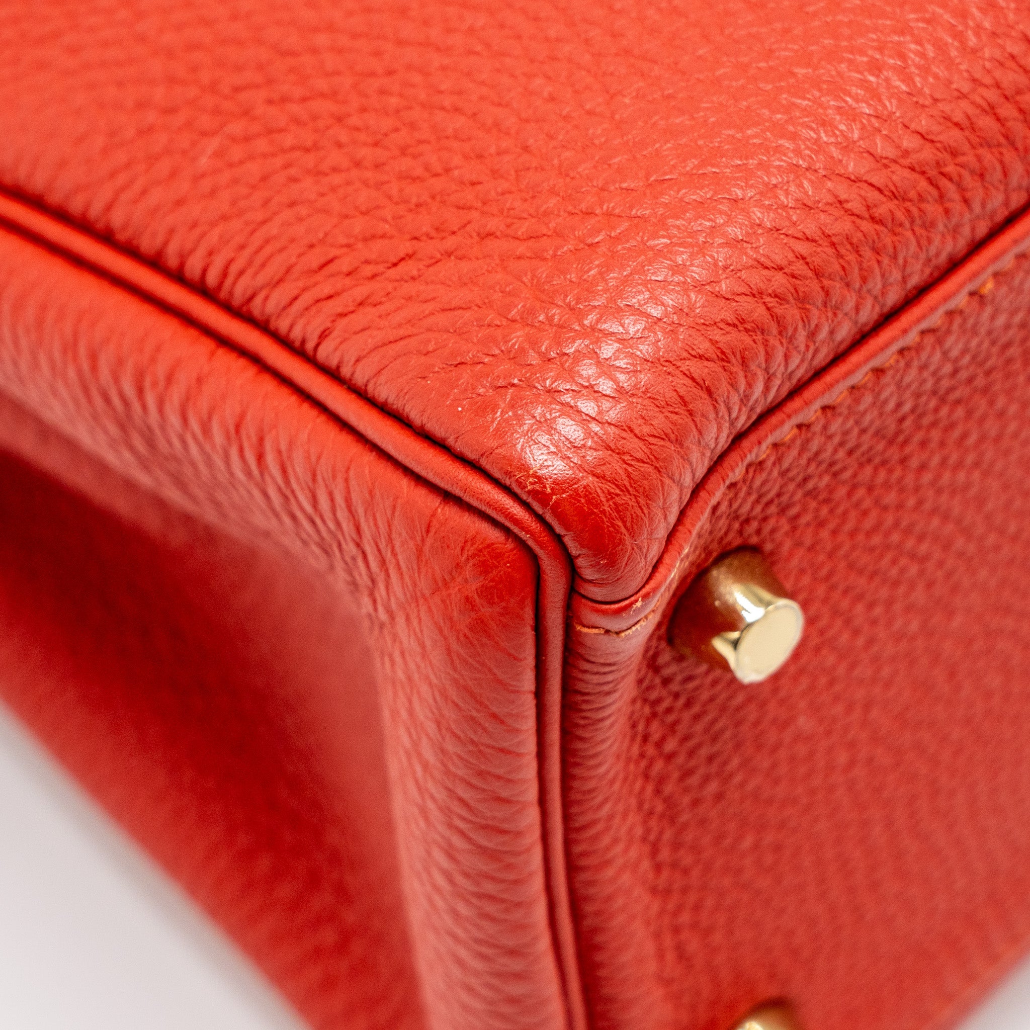 HERMES KELLY 32 TOGO 5E VERMILLION GHW